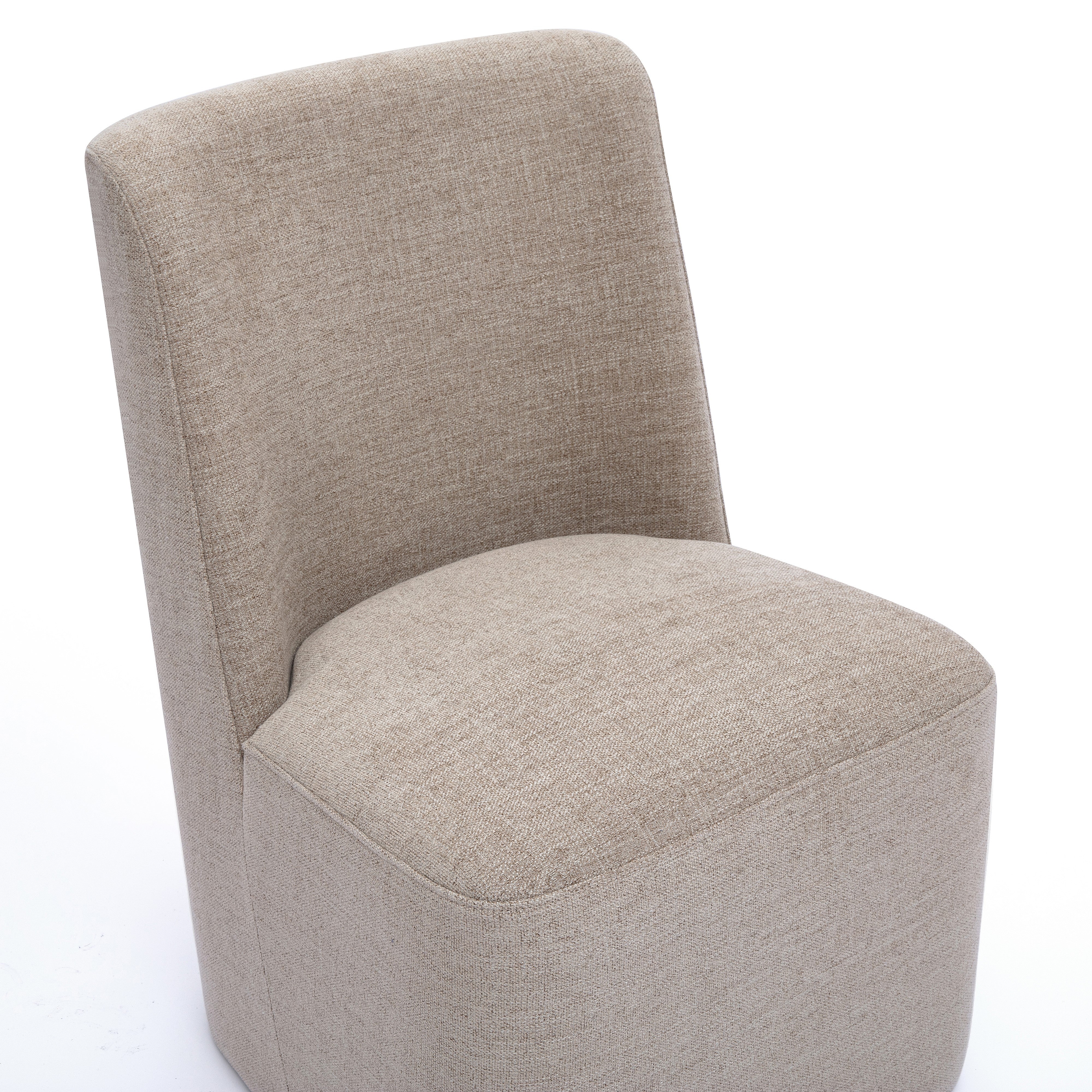 Melissa Performance Fabric Rolling Dining Chair - Image 9