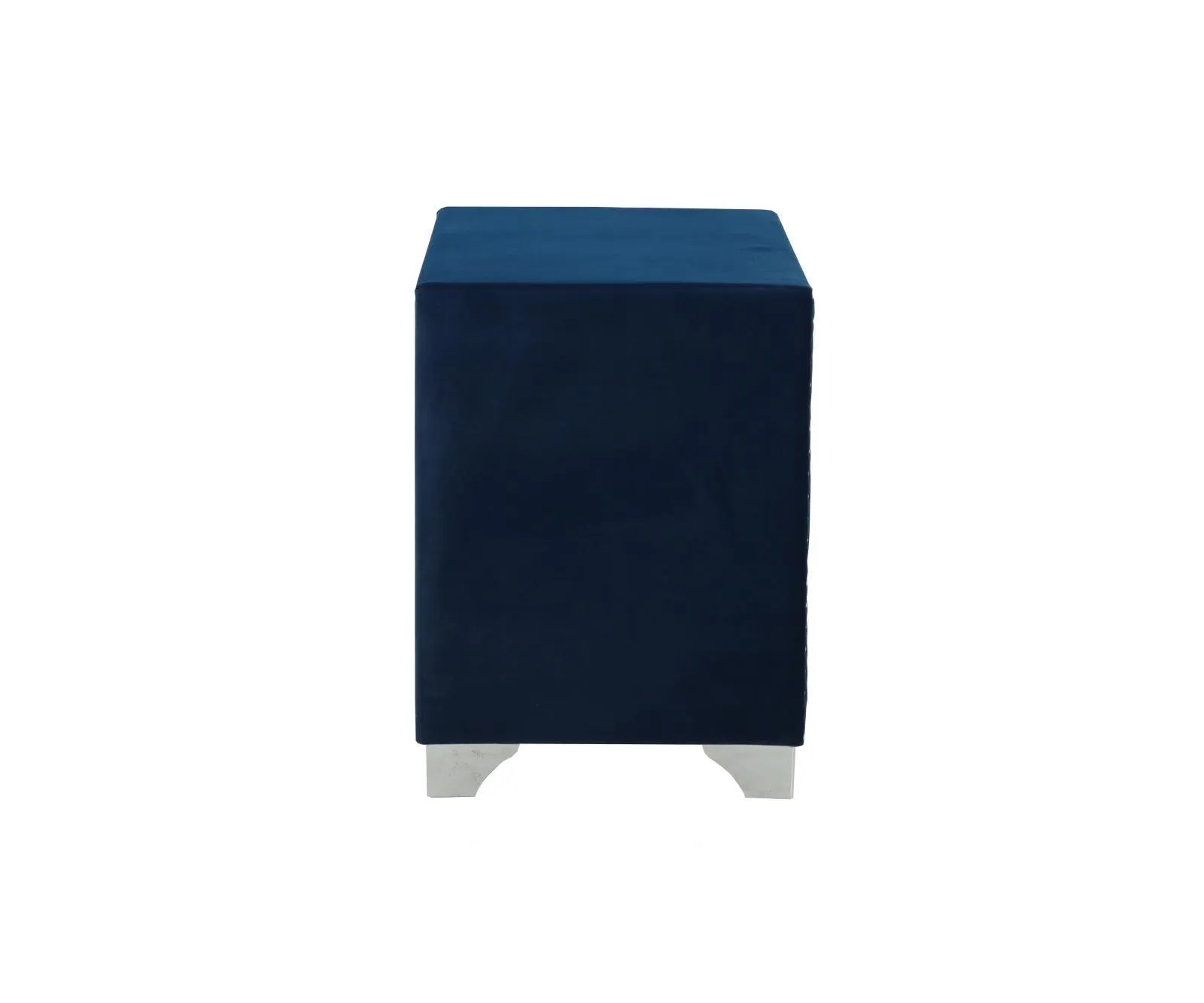 Melody Pacific Blue Upholstered 2-Drawer Nightstand - Image 6