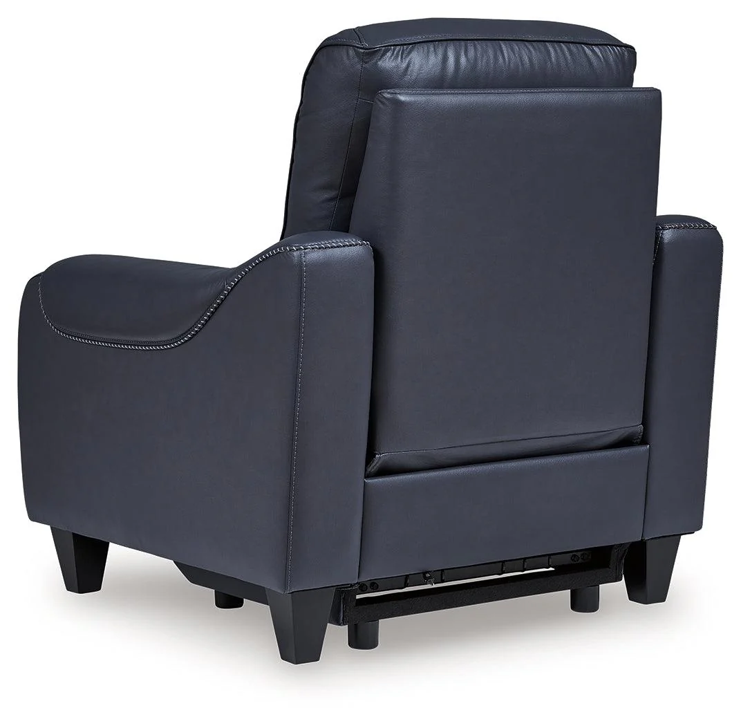 Mercomatic Ocean Dual Power Leather Recliner - Image 5