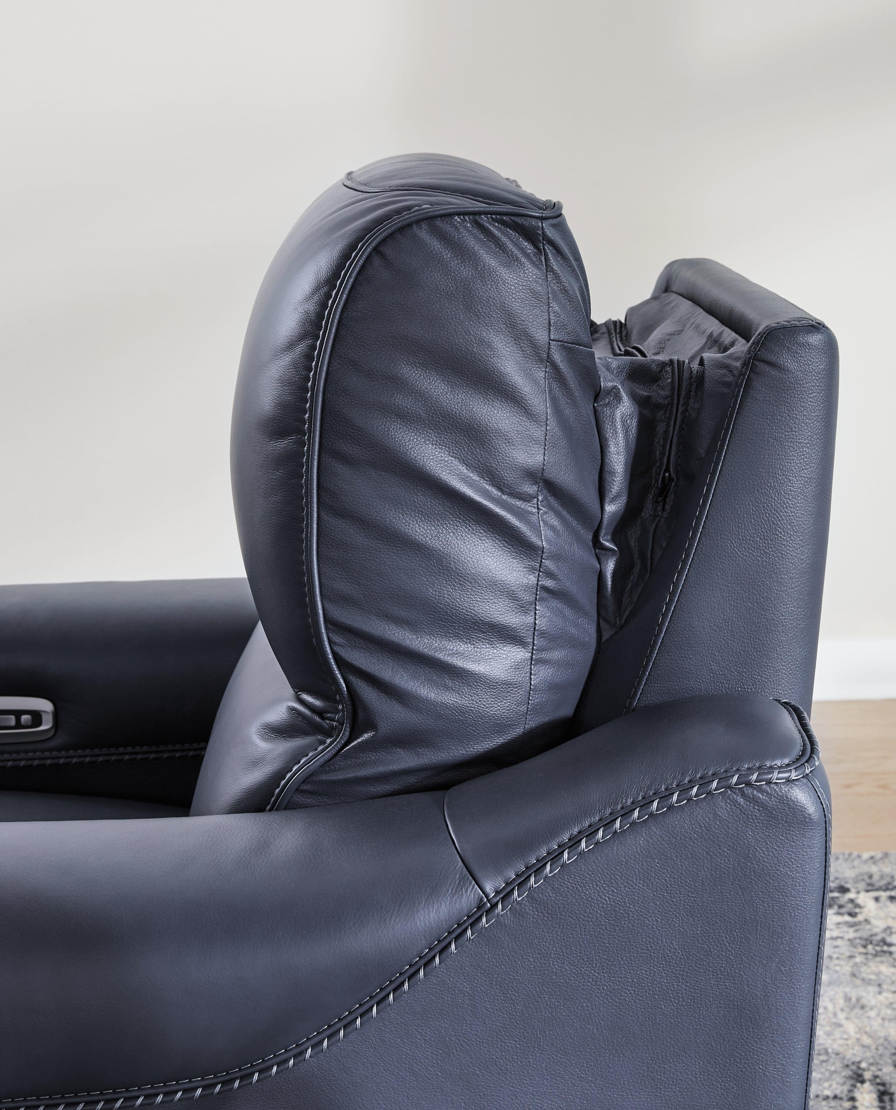 Mercomatic Ocean Dual Power Leather Recliner - Image 7