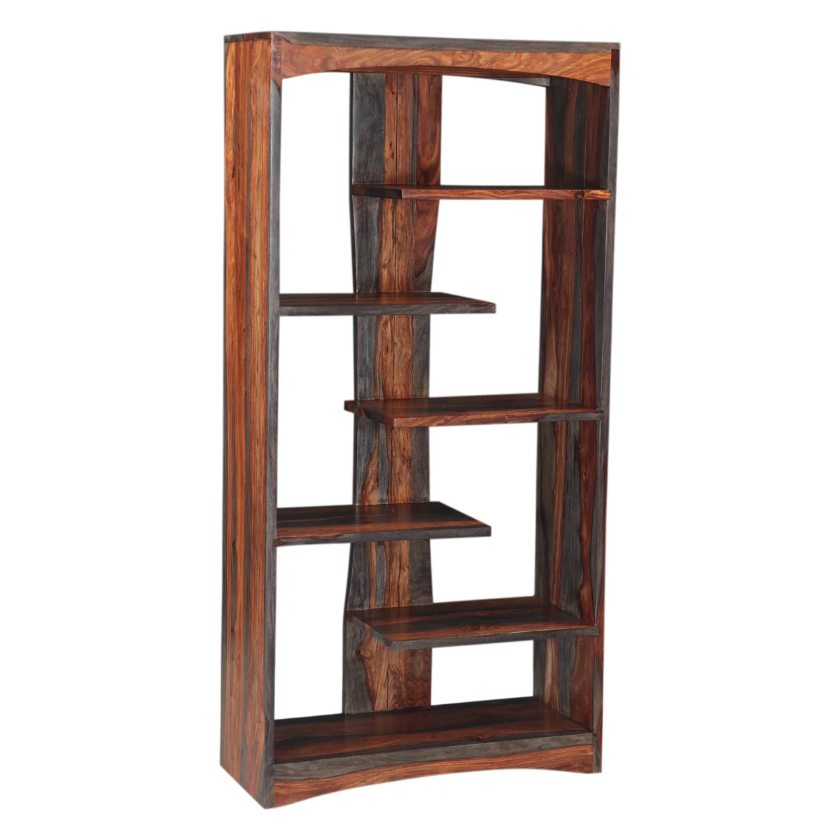 Meridian 34" Open Bookshelf in Capri Sheesham - Image 10