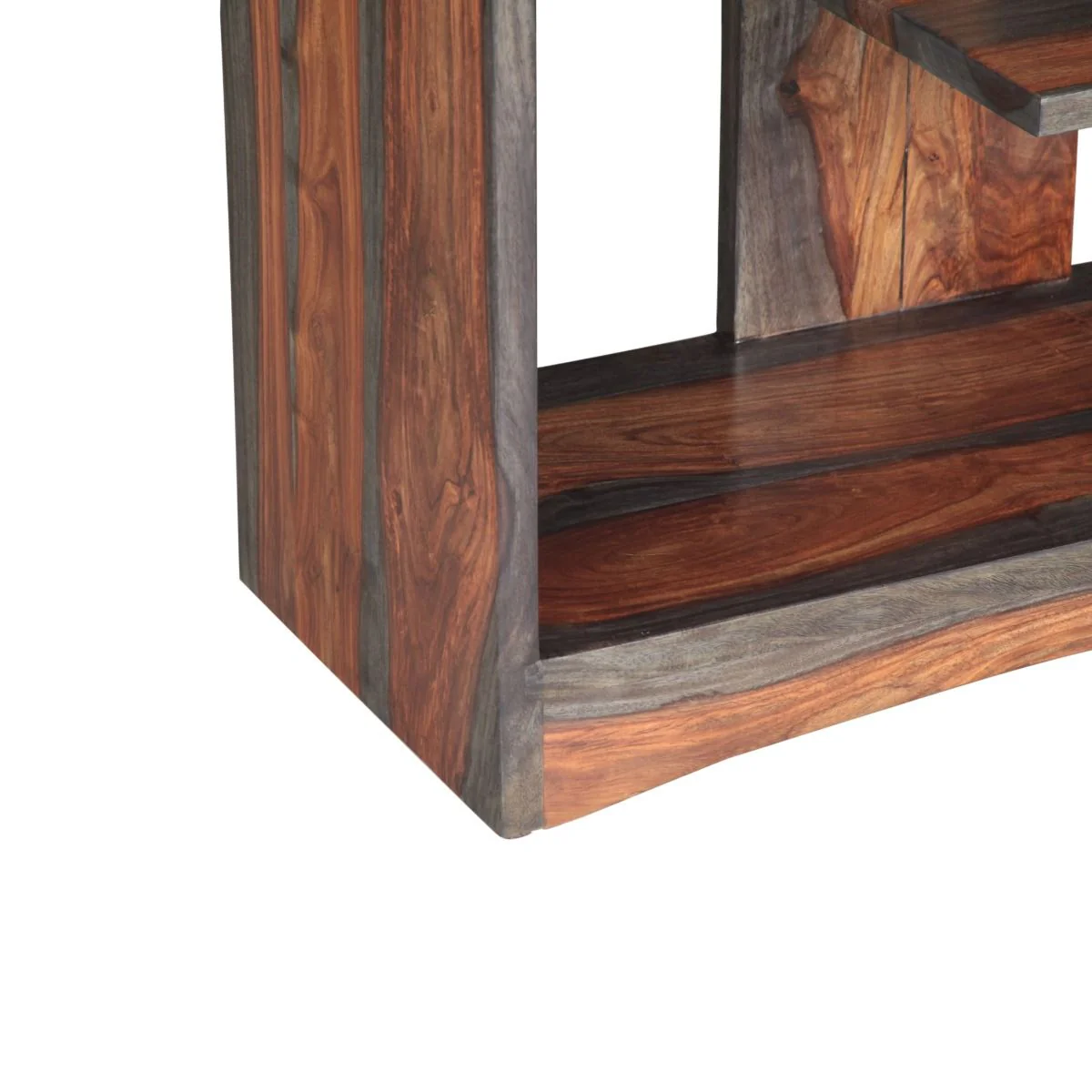 Meridian 34" Open Bookshelf in Capri Sheesham - Image 5