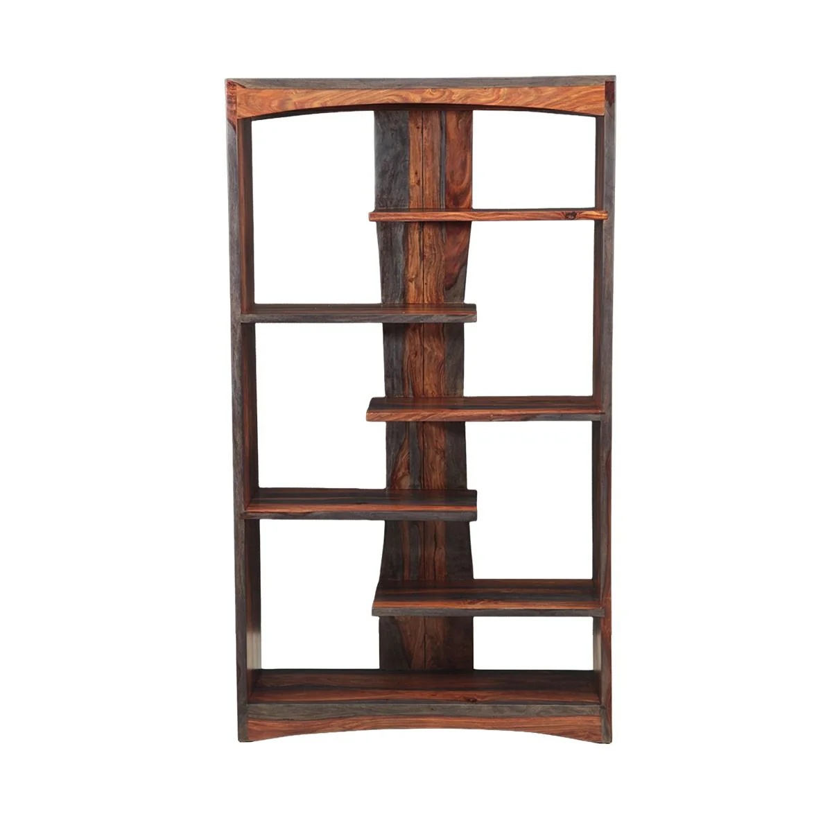 Meridian 34" Open Bookshelf in Capri Sheesham - Image 9