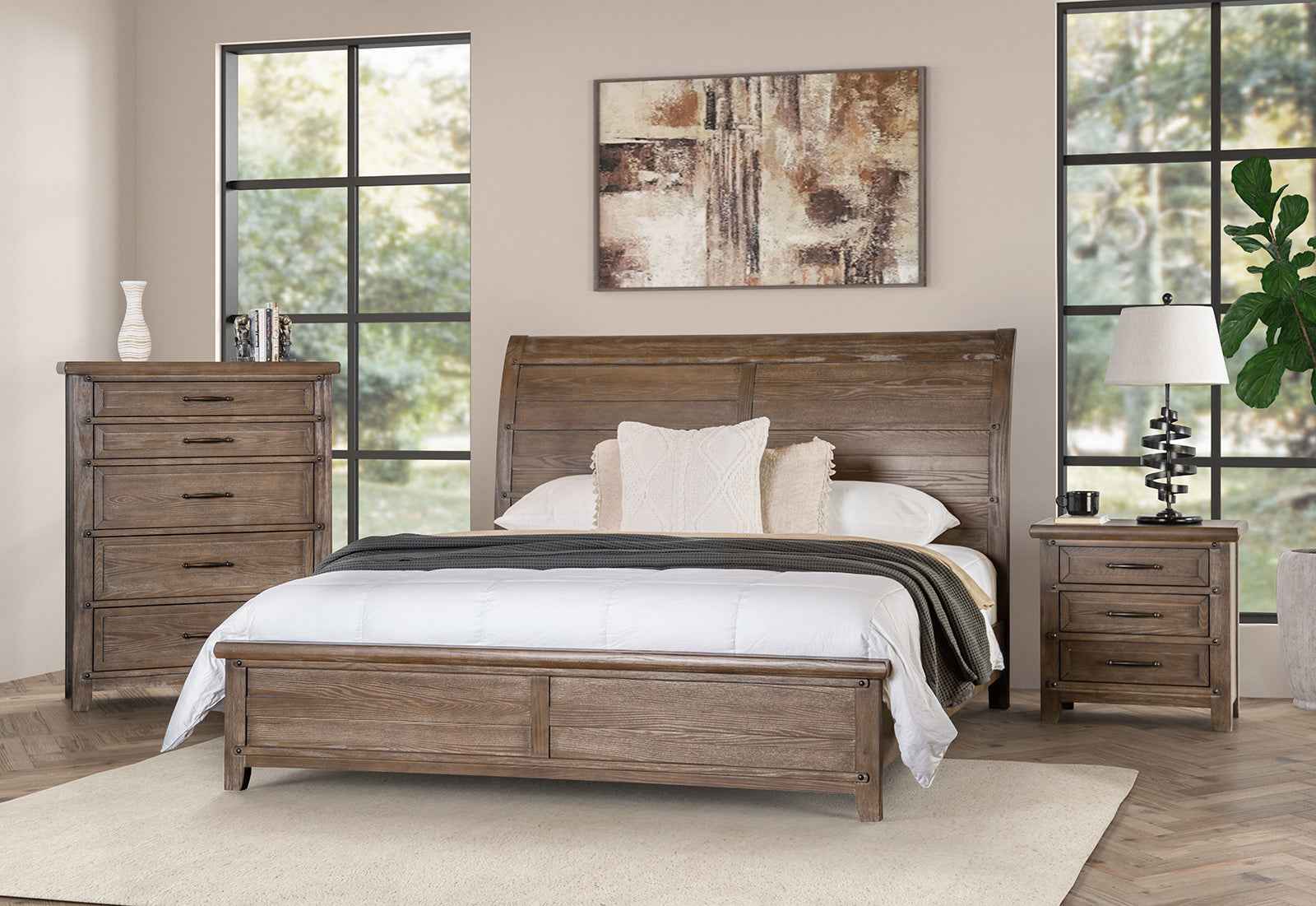 Merthyr Brown Nightstand - Image 3