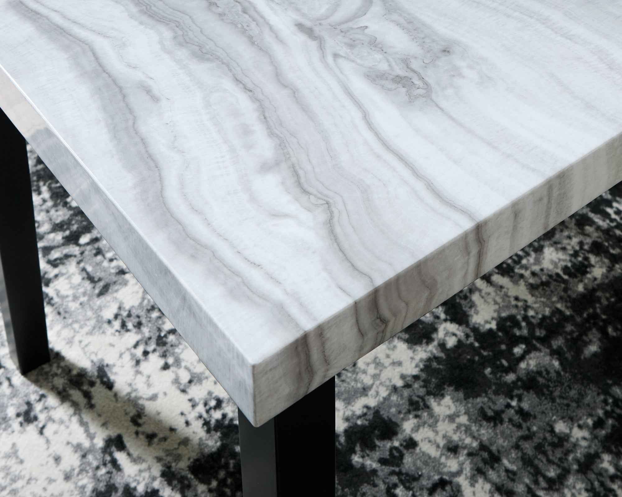 Mervannie Gray/Black Counter Height Dining Table - Image 4