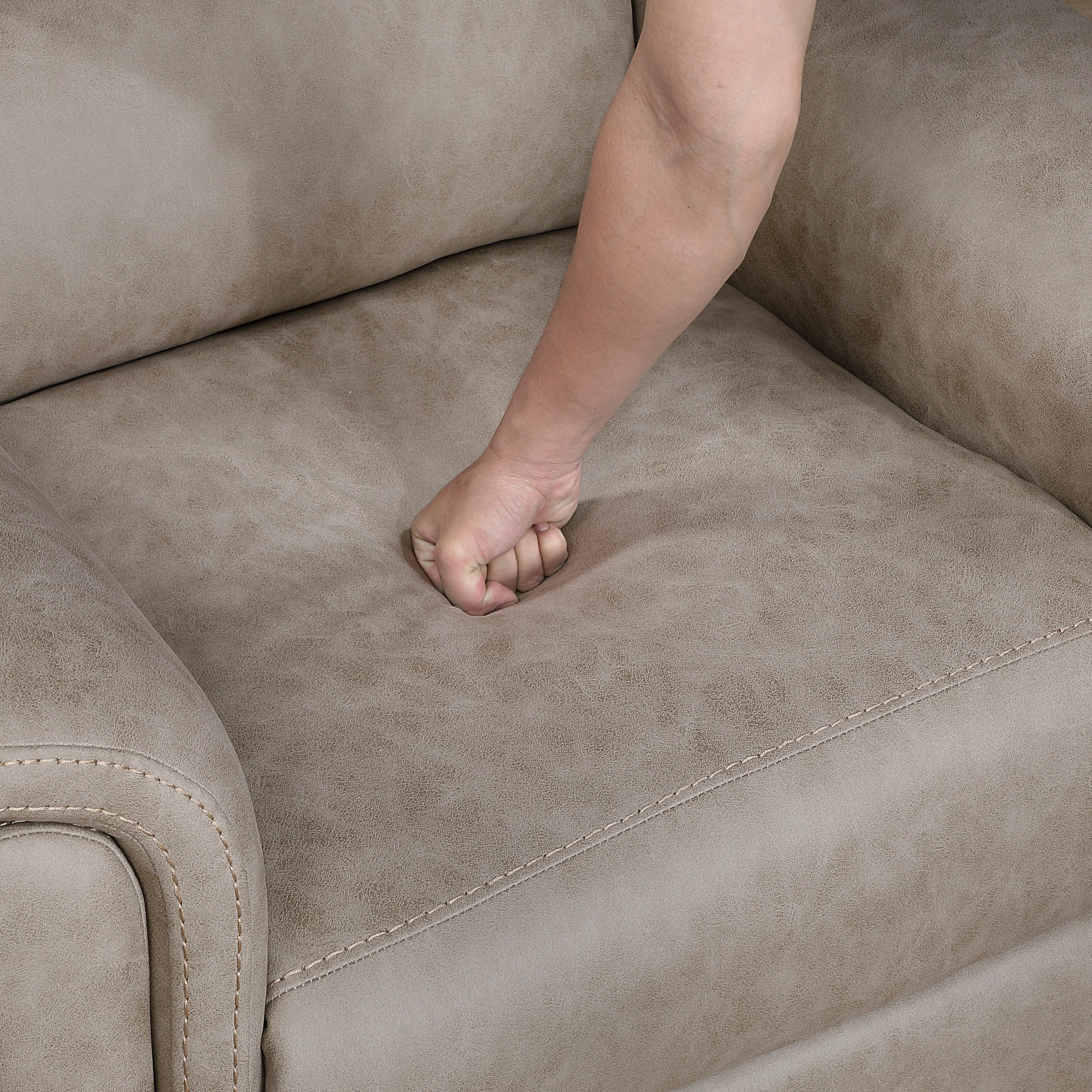 Metric Taupe Reclining Chair - Image 11