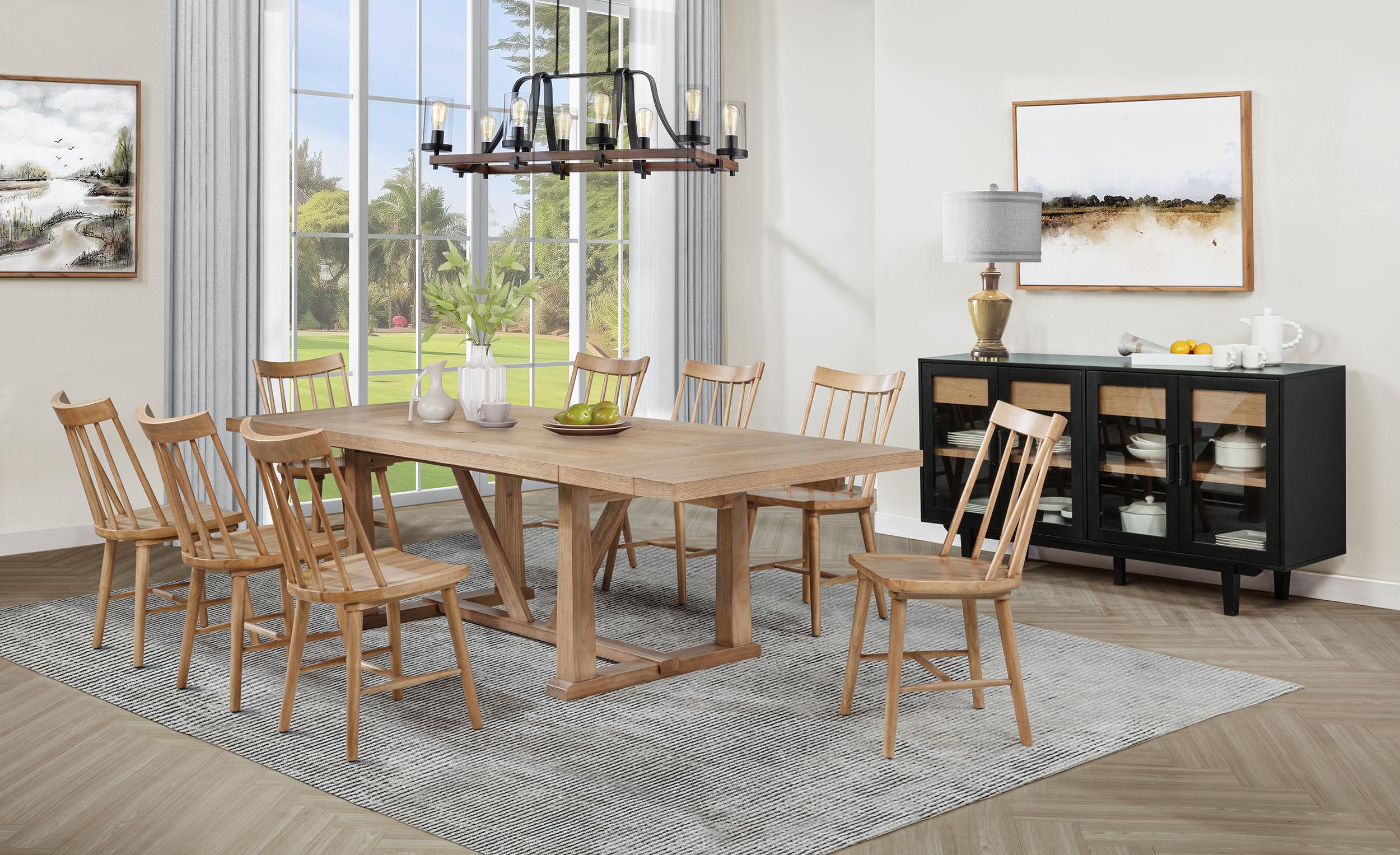 Middleton Brown Solid Wood Dining Side Chair, Set of 2 - Image 13