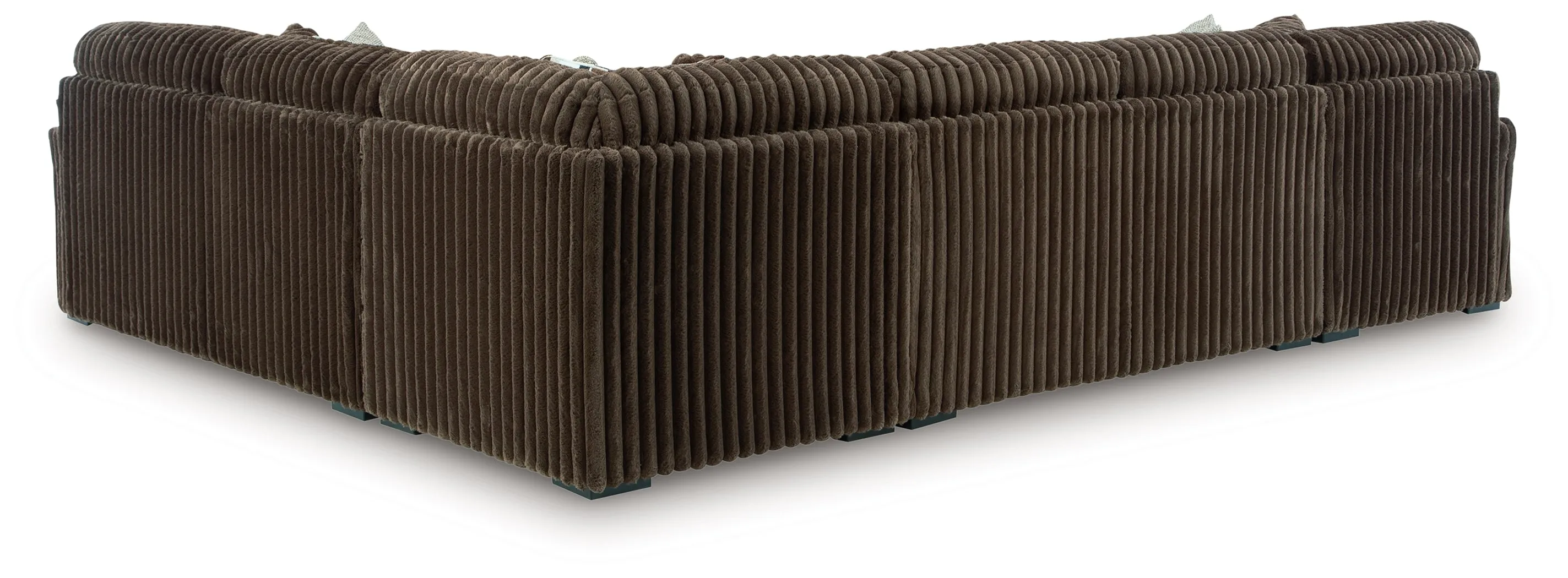 Midnight-Madness Chocolate 4-Piece Sectional with LAF Chaise - Image 3
