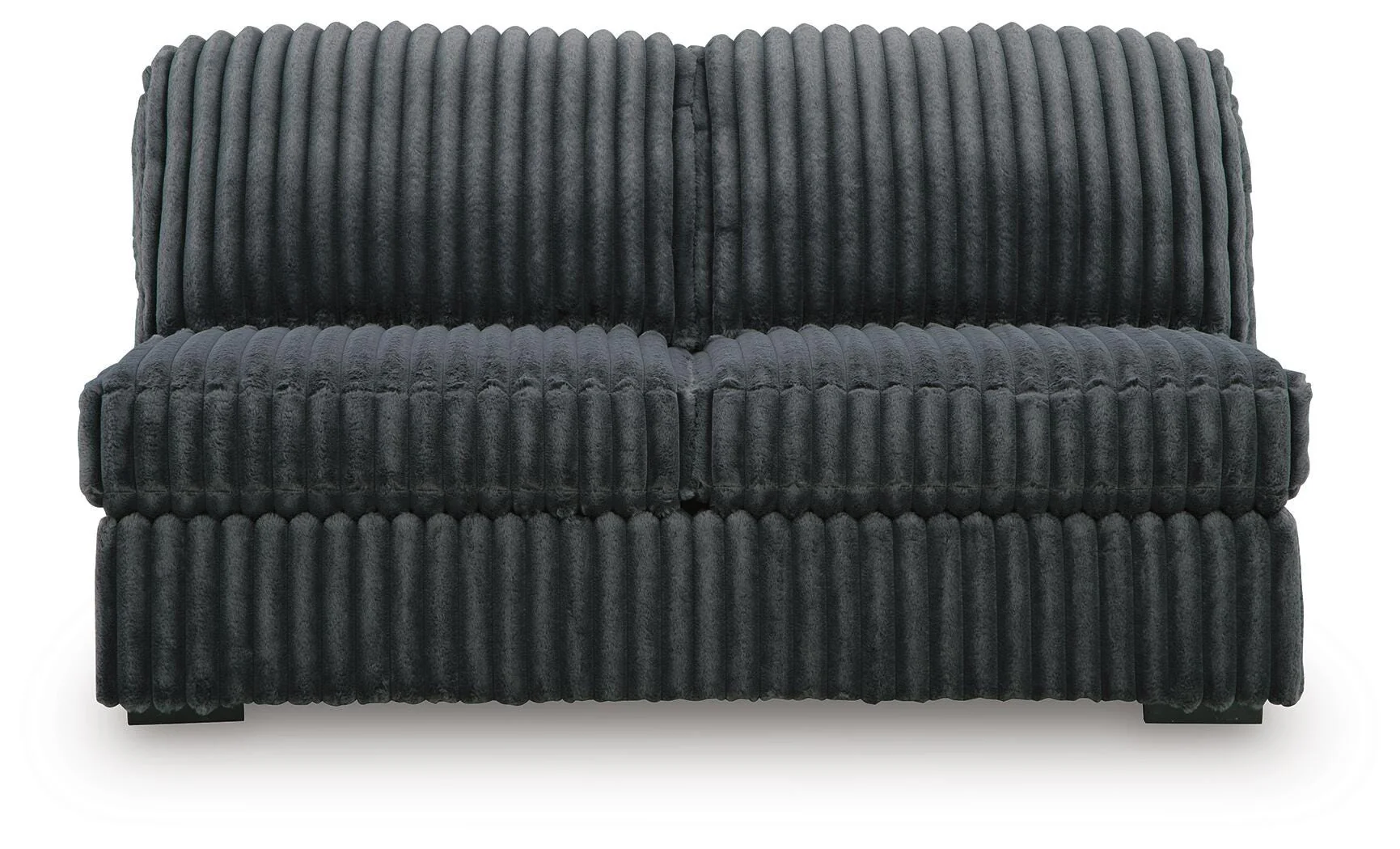 Midnight-Madness Gunmetal 3-Piece Sectional with RAF Chaise - Image 12