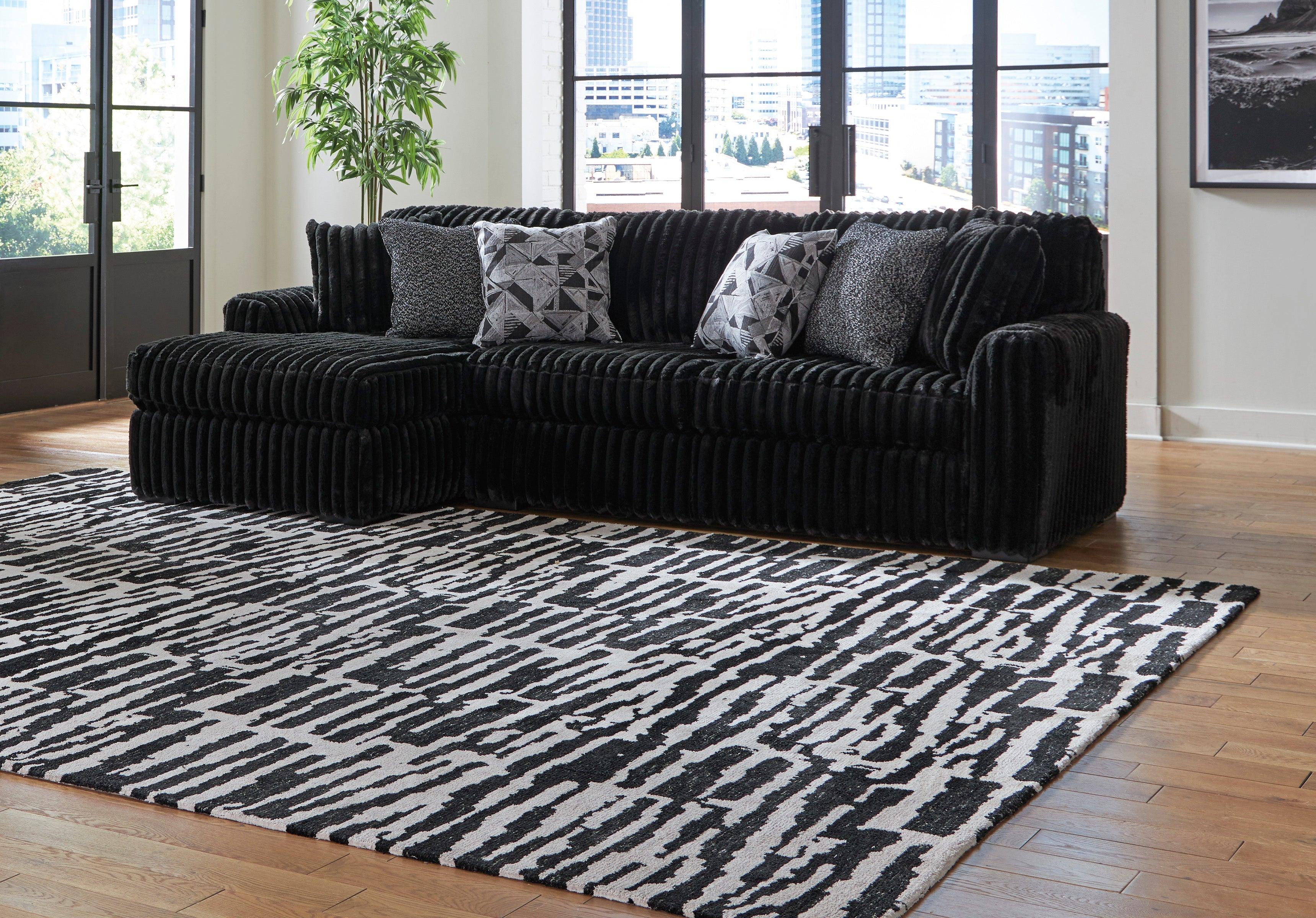 Midnight-Madness Onyx 2-Piece Left Arm Facing Chaise Sectional