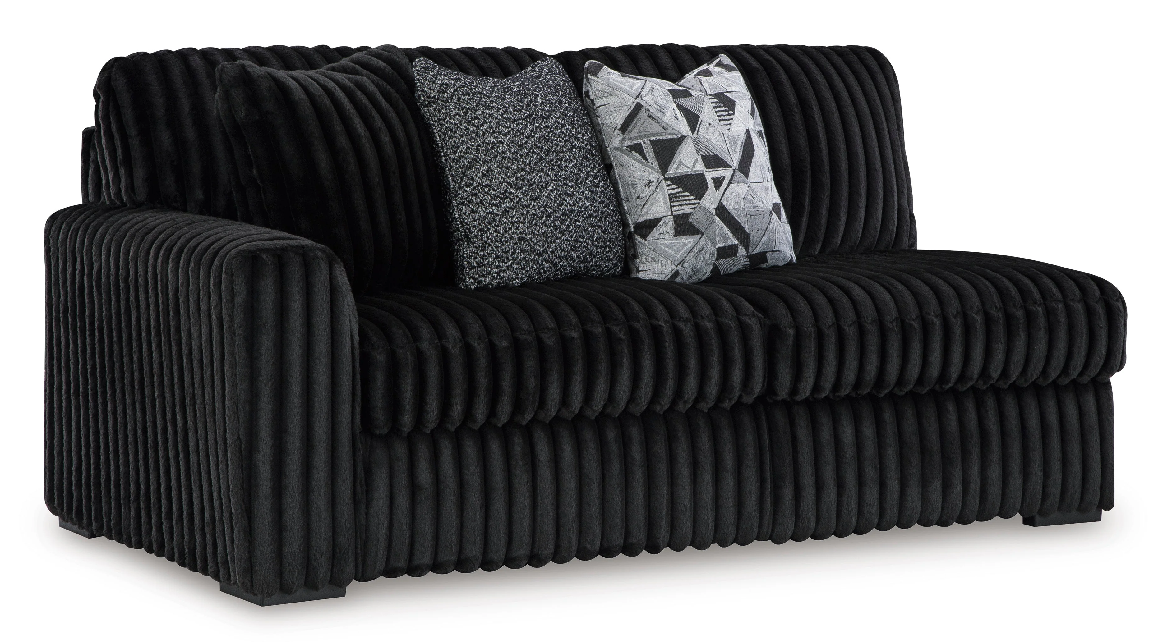 Midnight-Madness Onyx 2-Piece Right Arm Facing Chaise Sectional - Image 7