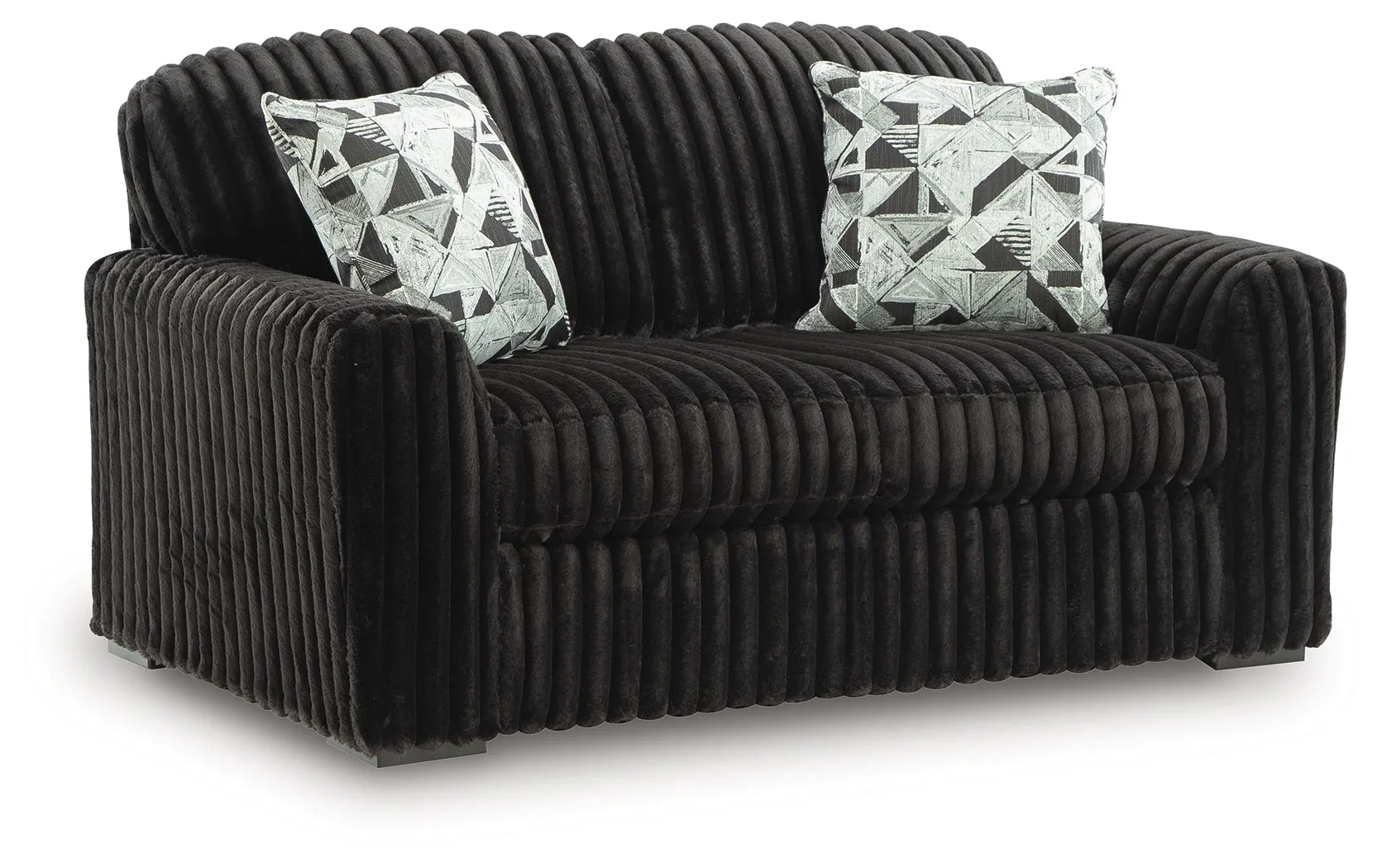 Midnight-Madness Onyx Loveseat - Image 2