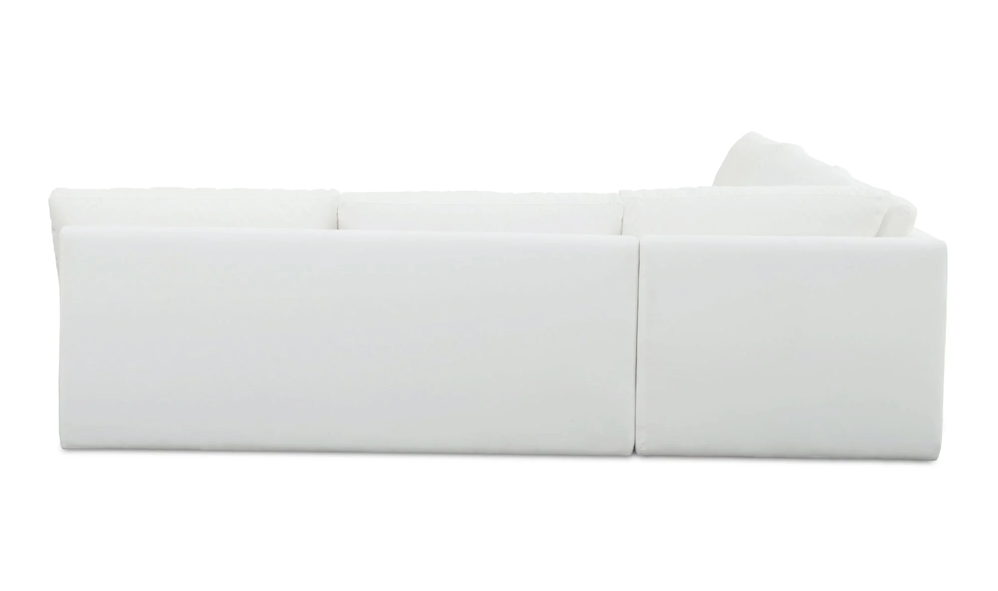 Miles Outdoor Modular 3 Piece White - Image 5