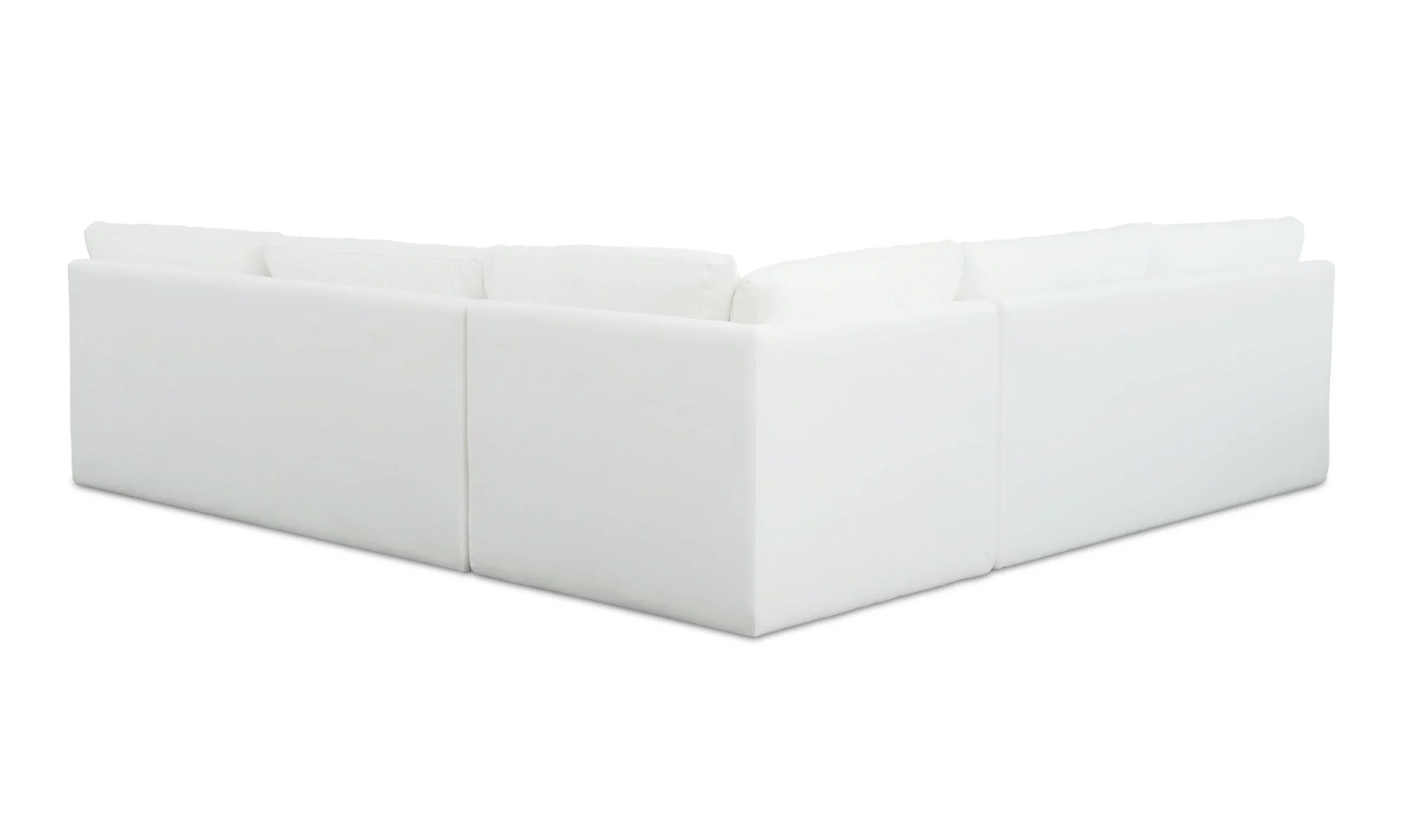Miles Outdoor Modular 3 Piece White - Image 6