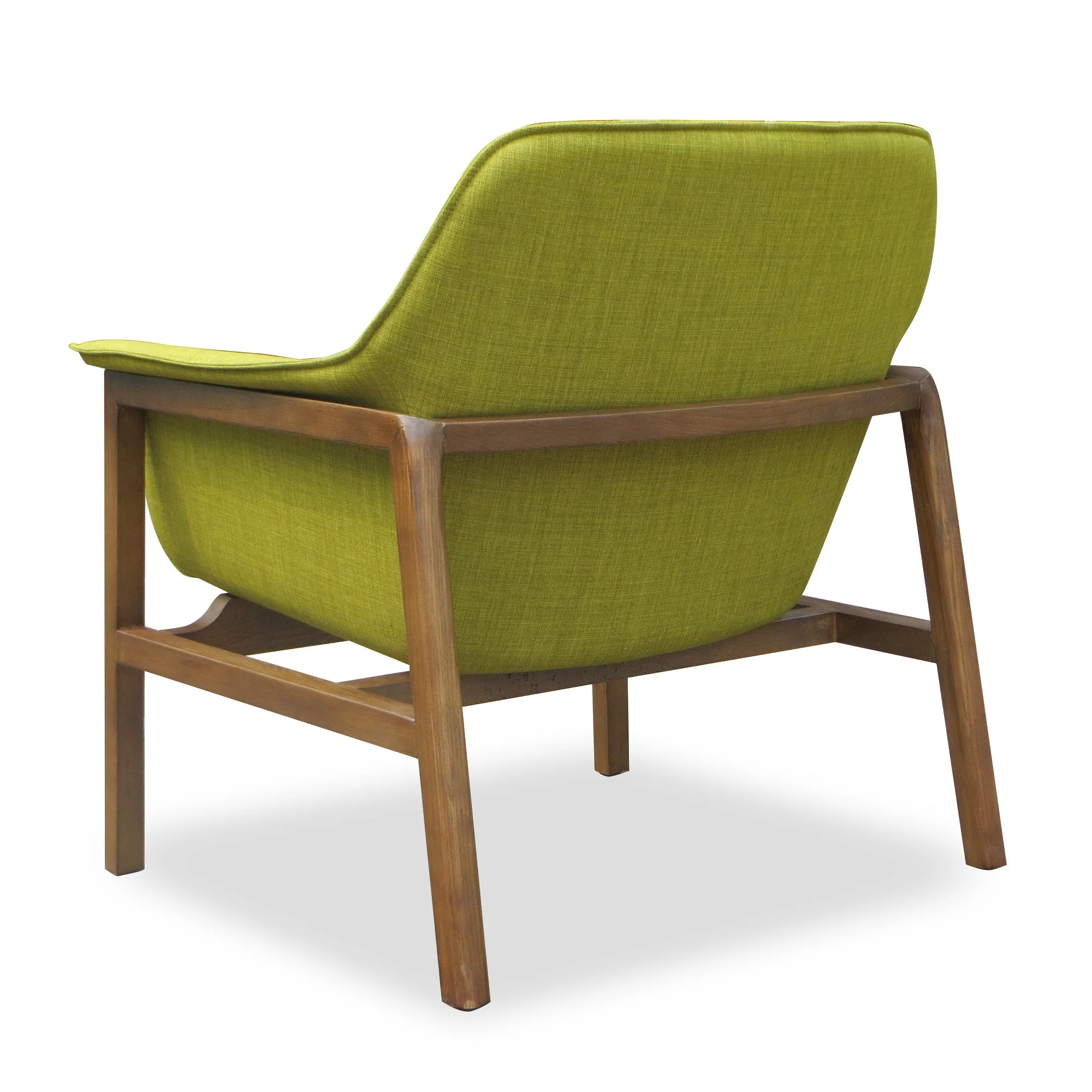 Miller Accent Chair in Green and Walnut (set of 2) - Image 5