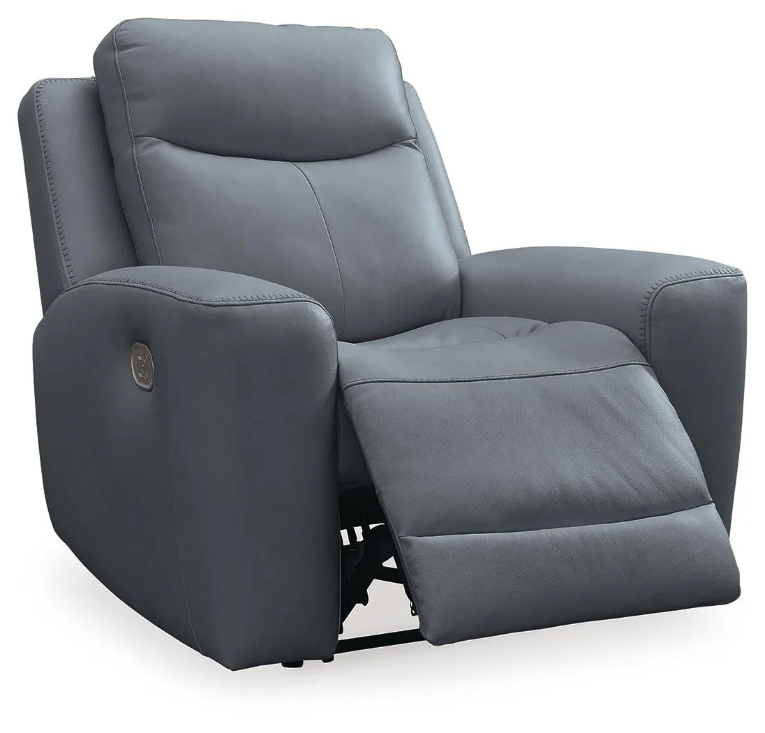 Mindanao Steel Dual Power Leather Recliner - Image 2