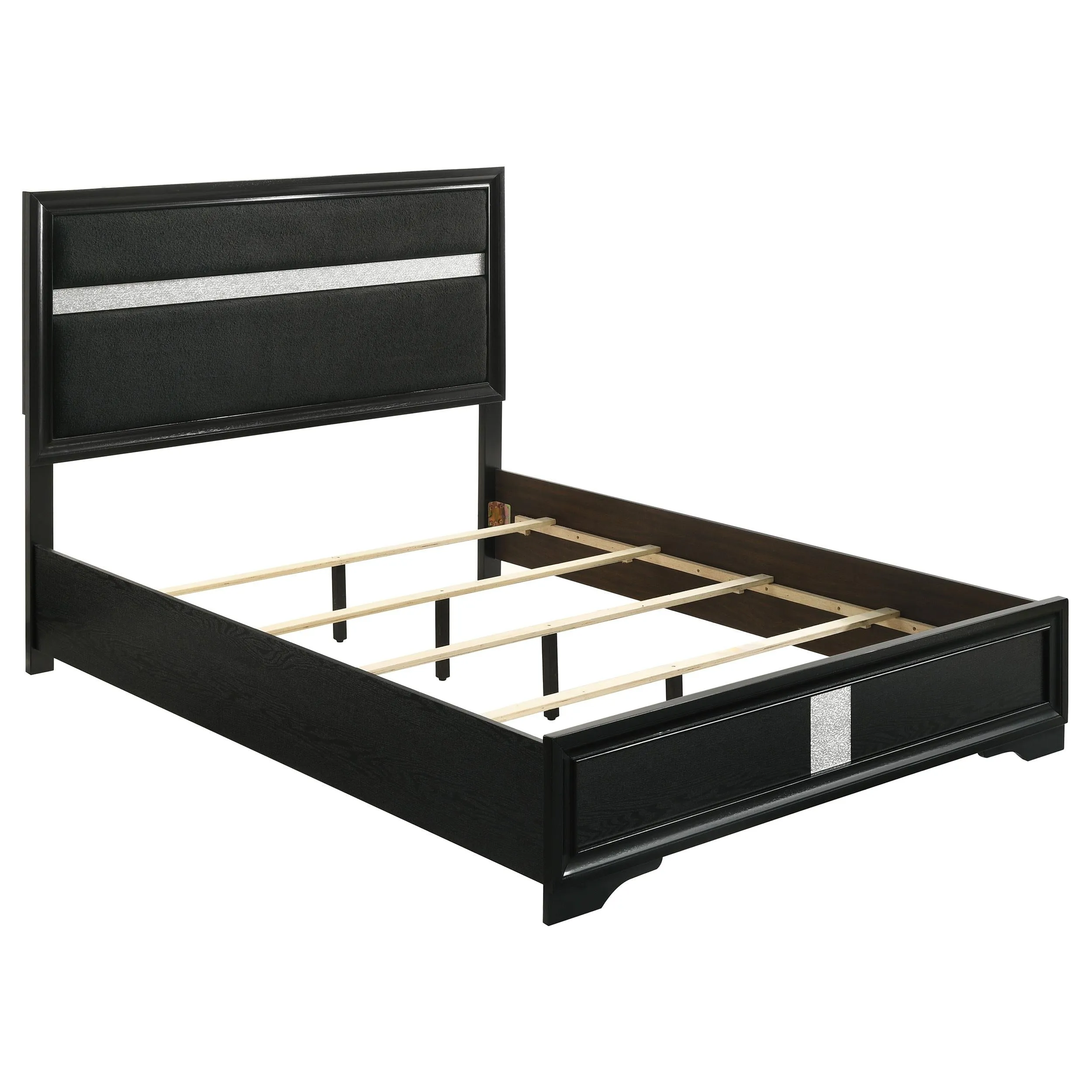 Miranda Black 4-Piece Queen Bedroom Set - Image 3