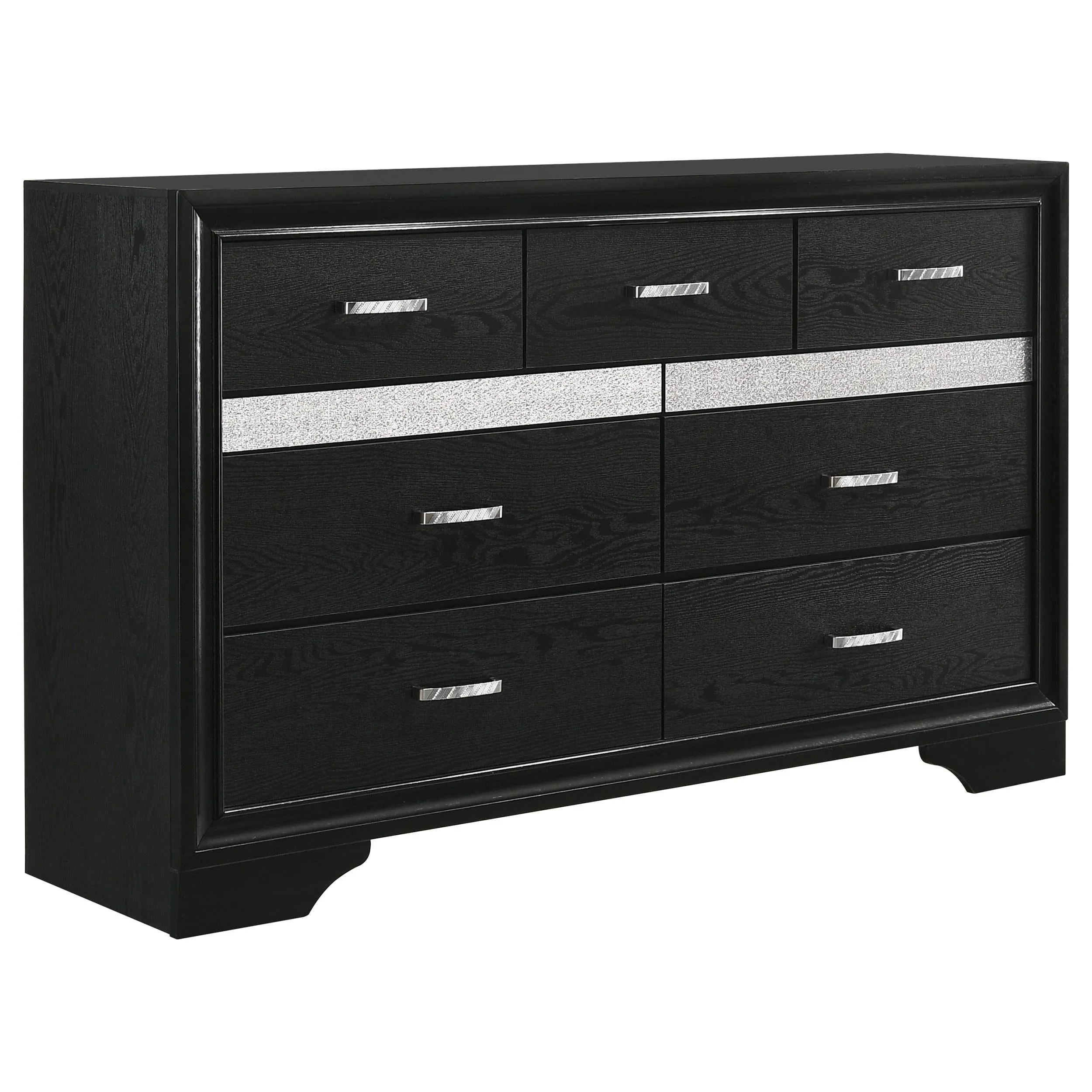 Miranda Black 4-Piece Queen Bedroom Set - Image 8