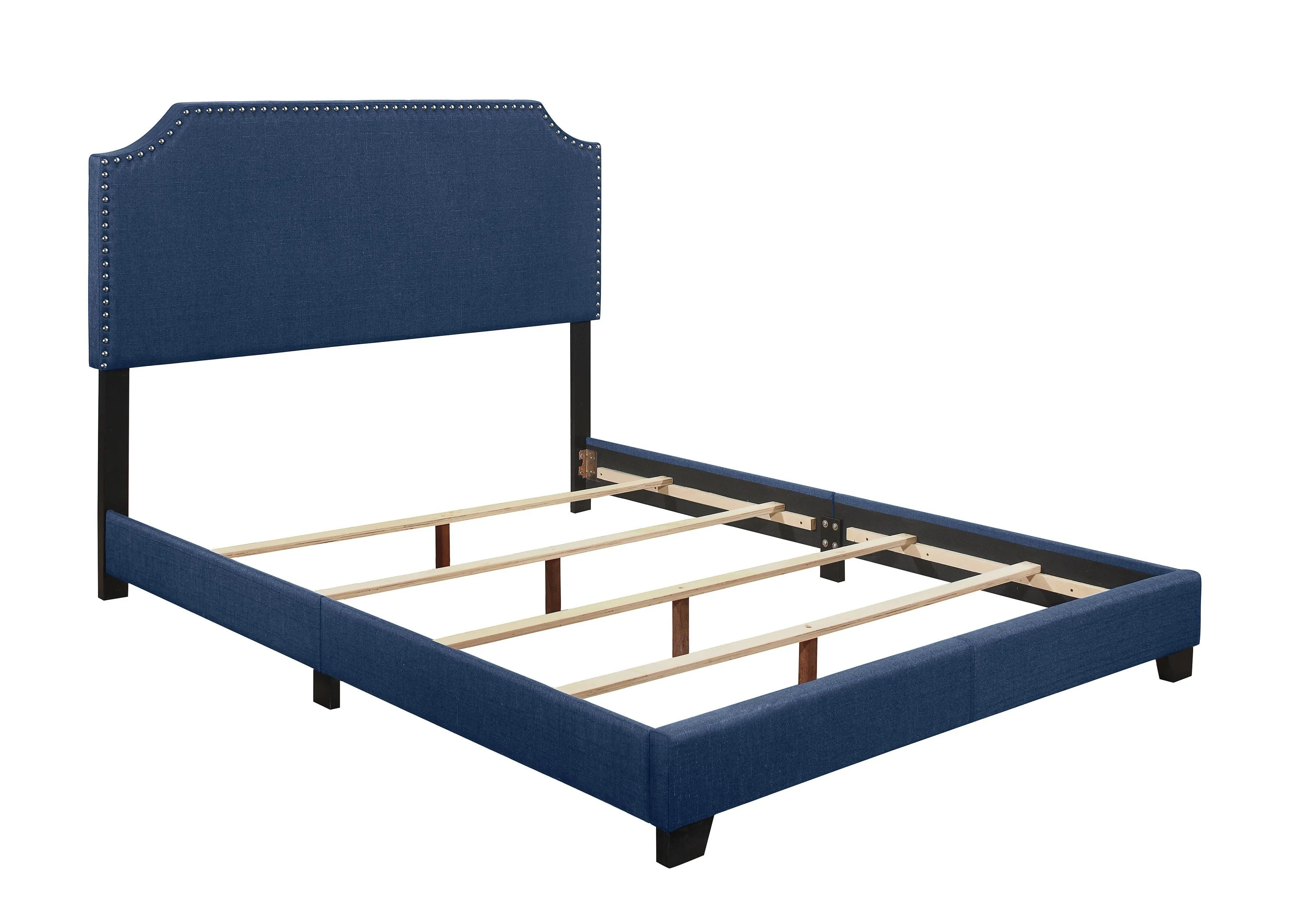 Miranda Blue Queen Upholstered Bed - Image 2