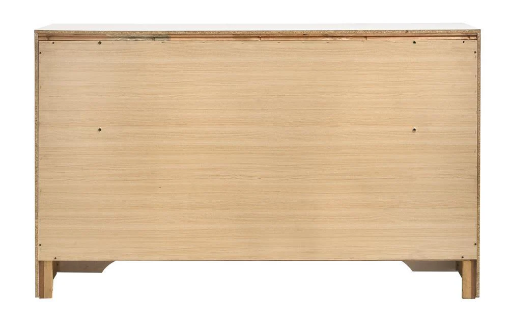 Miranda White/Rhinestone 7-Drawer Dresser - Image 11