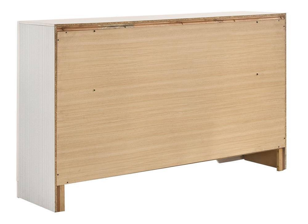 Miranda White/Rhinestone 7-Drawer Dresser - Image 12