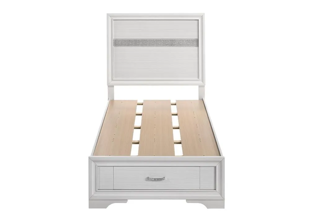 Miranda White Twin Storage Bed - Image 5