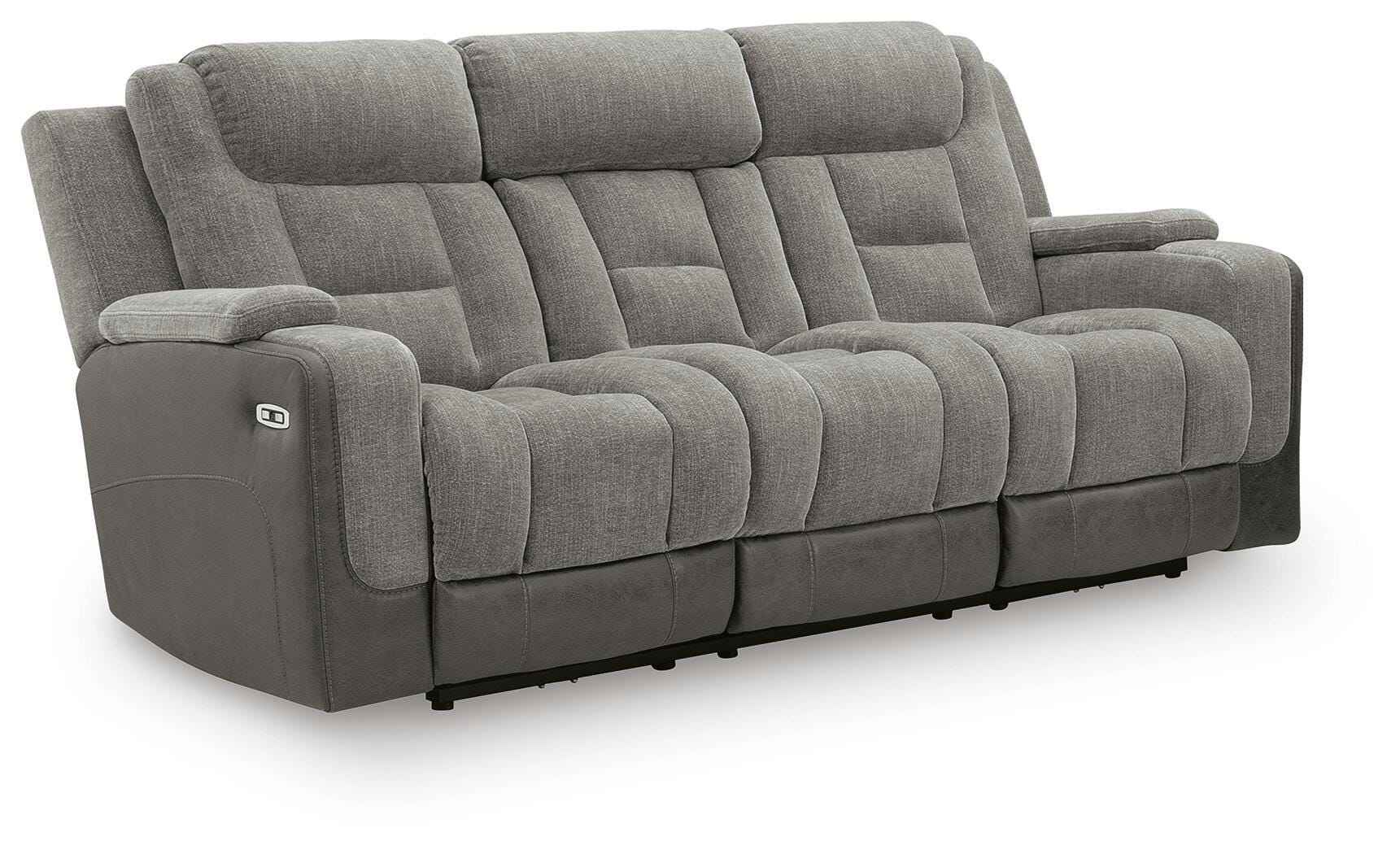 Mixed Motion Shadow Power Reclining Sofa - Image 2