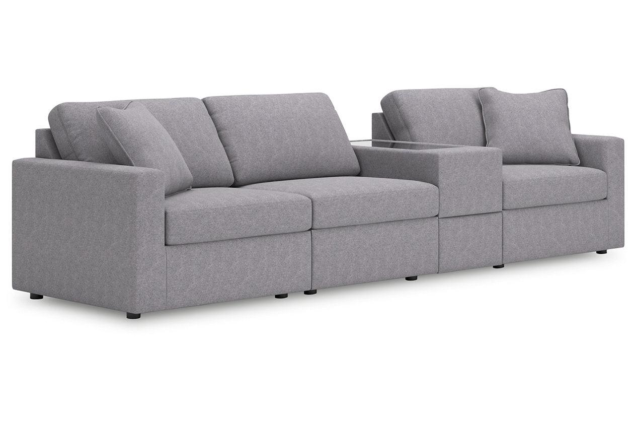 Modmax Granite 4-Piece Performance Fabric Sectional