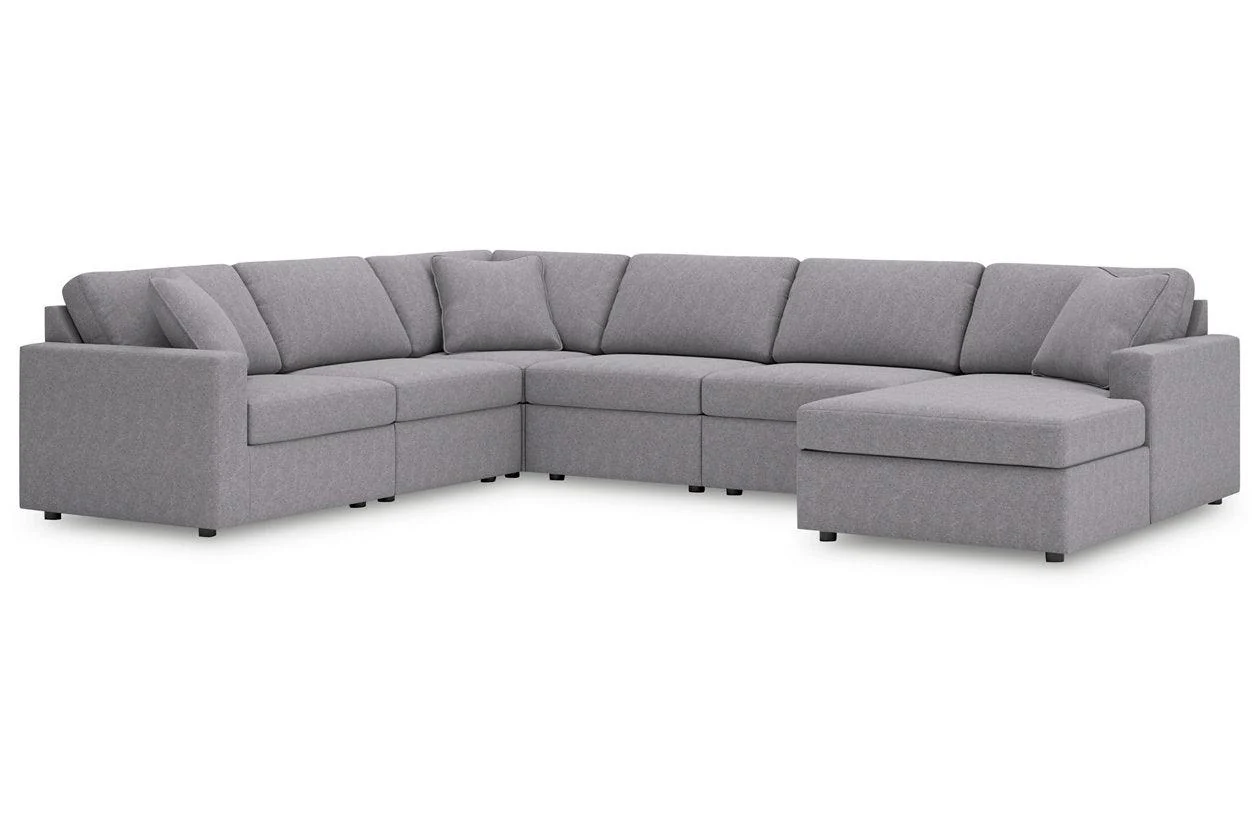 Modmax Granite 6-Piece Performance Fabric Sectional