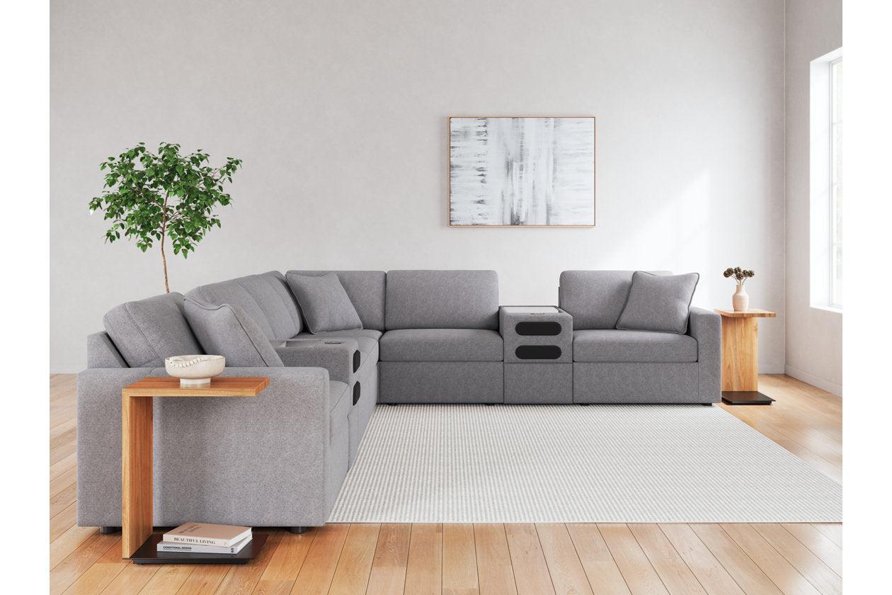 Modmax Granite 8-Piece Performance Fabric Sectional - Image 4