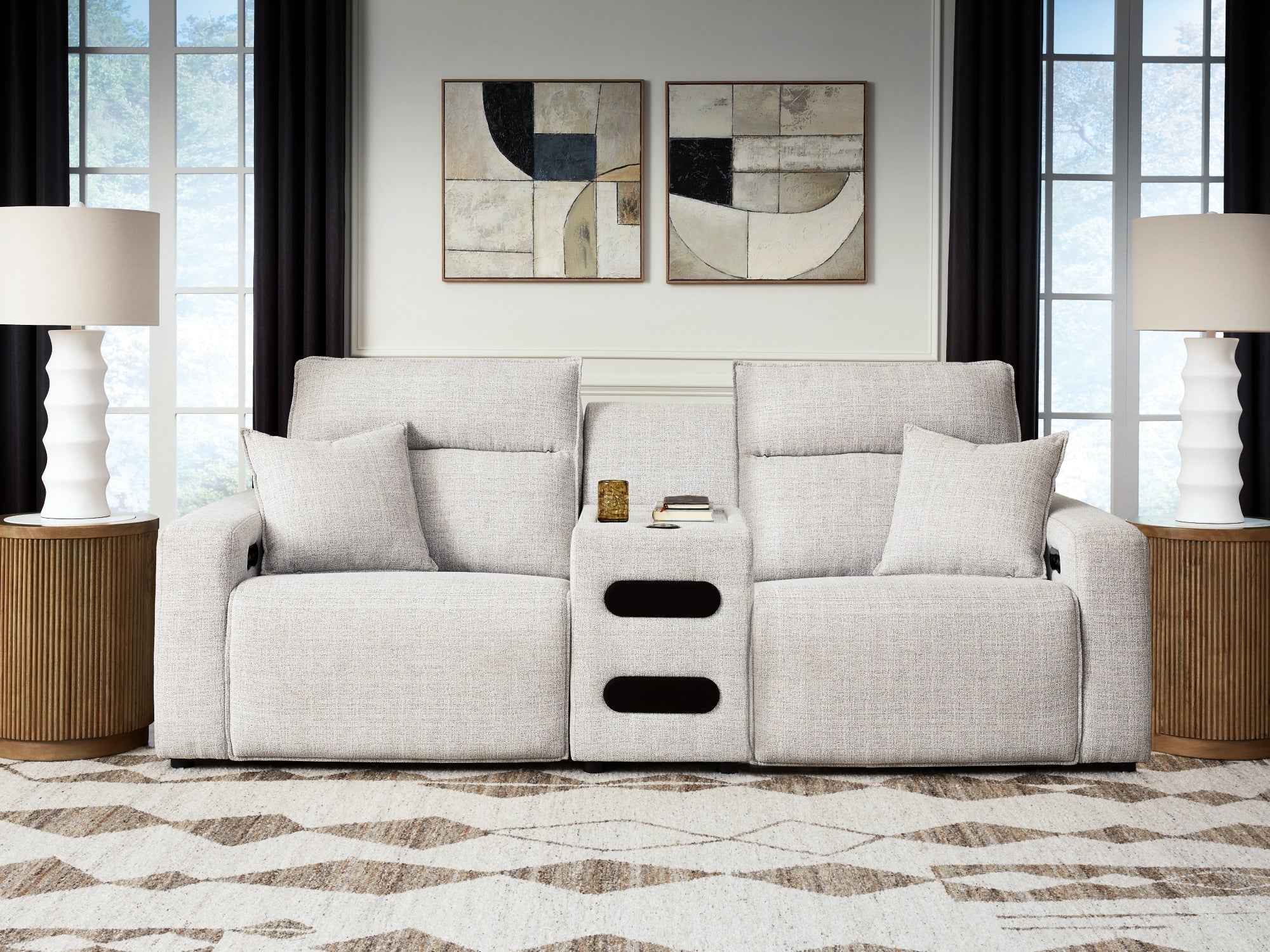 ModMax II Stone 3-Piece Power Reclining Sectional