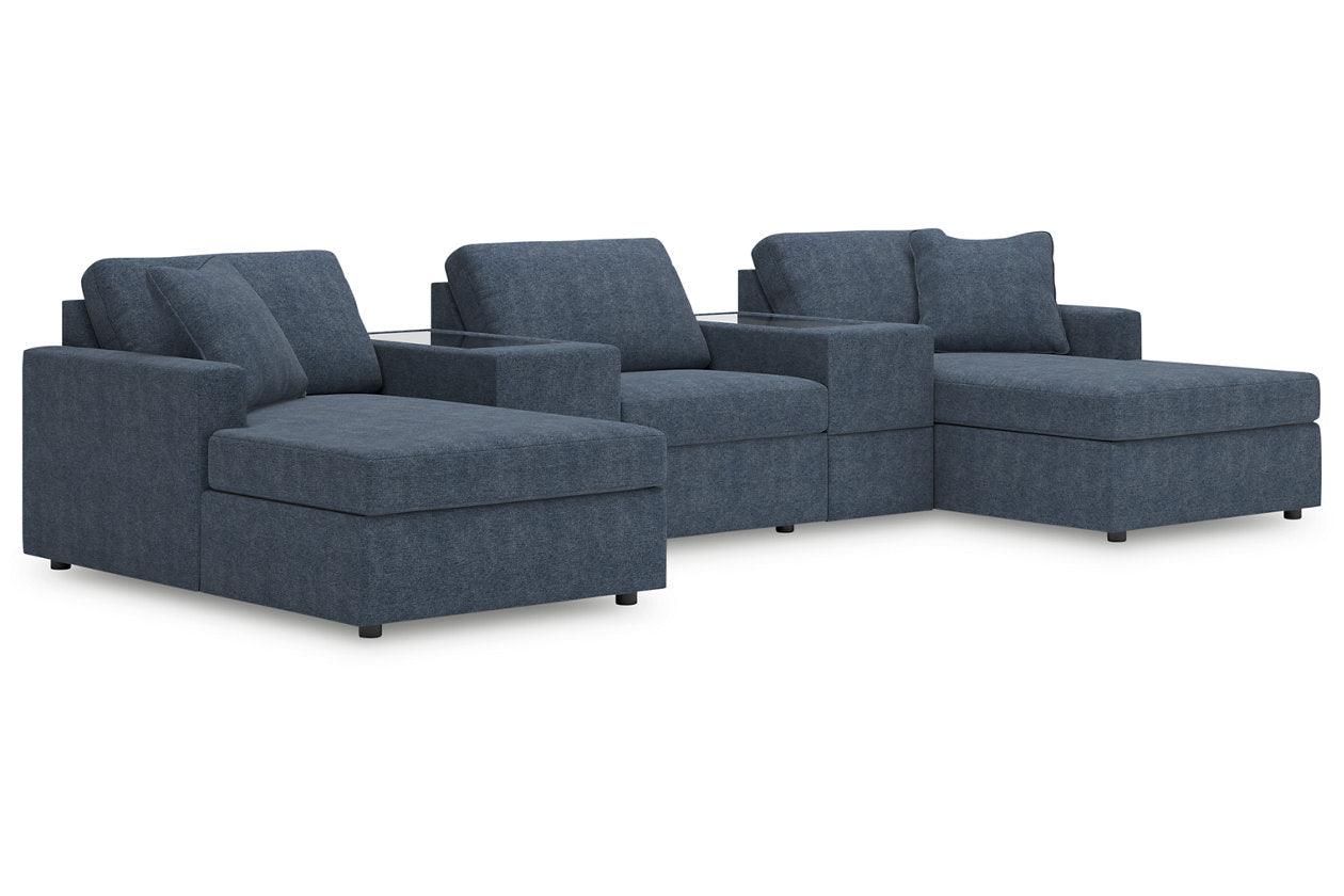 Modmax Ink 5-Piece Pit Performance Fabric Modular Sectional