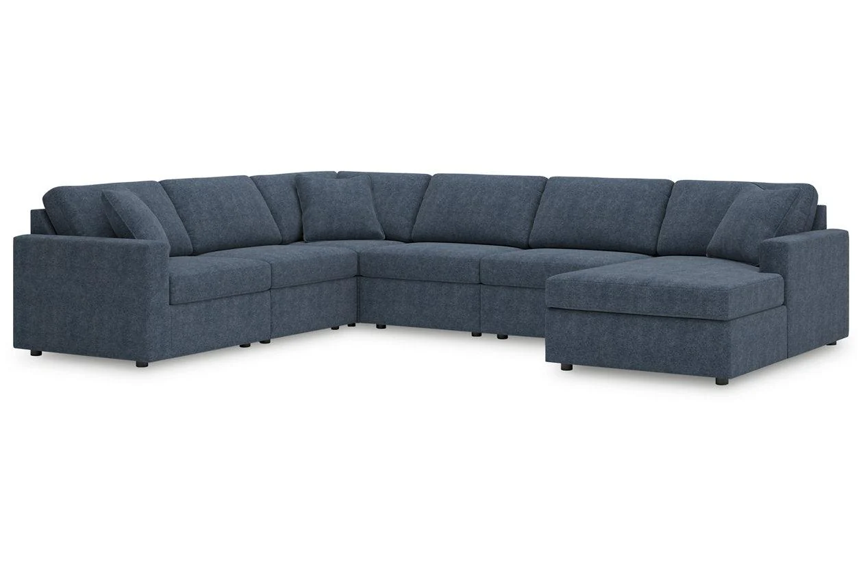 Modmax Ink 6-Piece Performance Fabric RAF Sectional