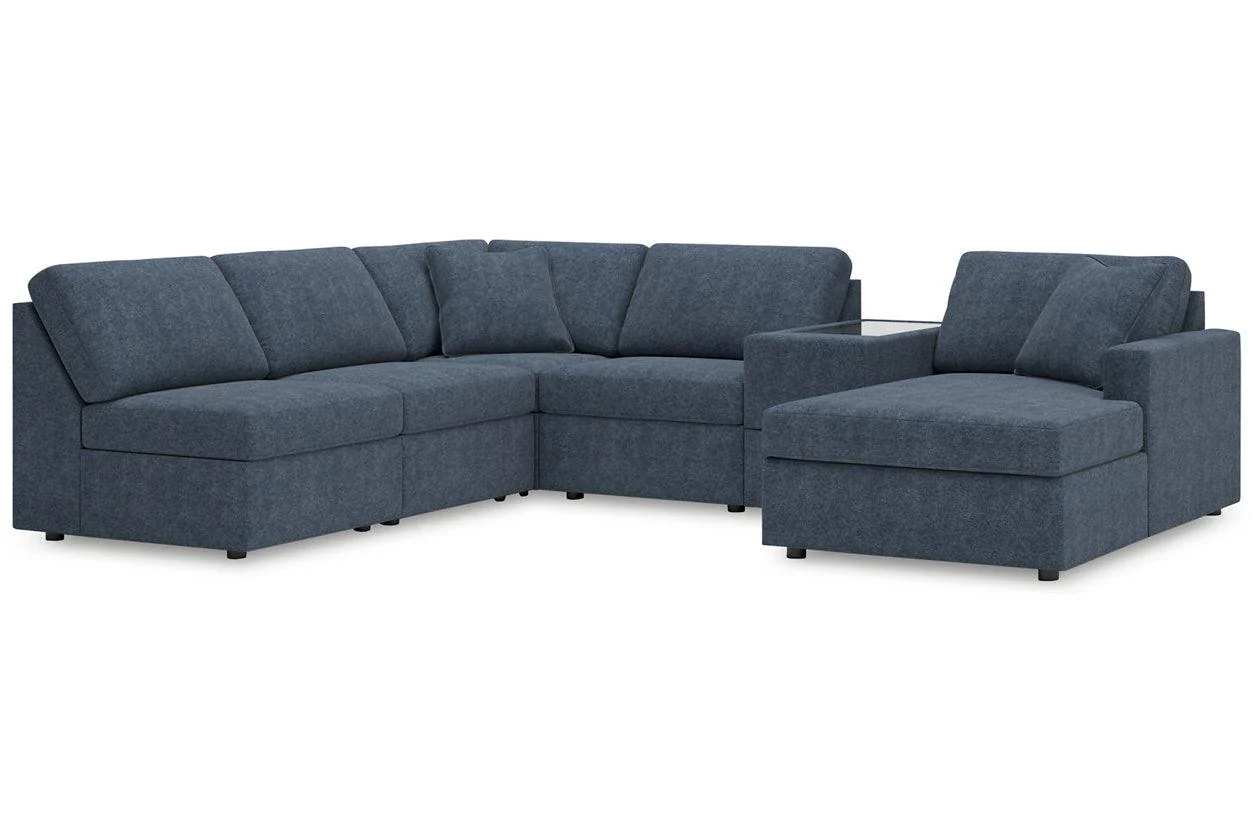 Modmax Ink 6-Piece Sectional with RAF Chaise
