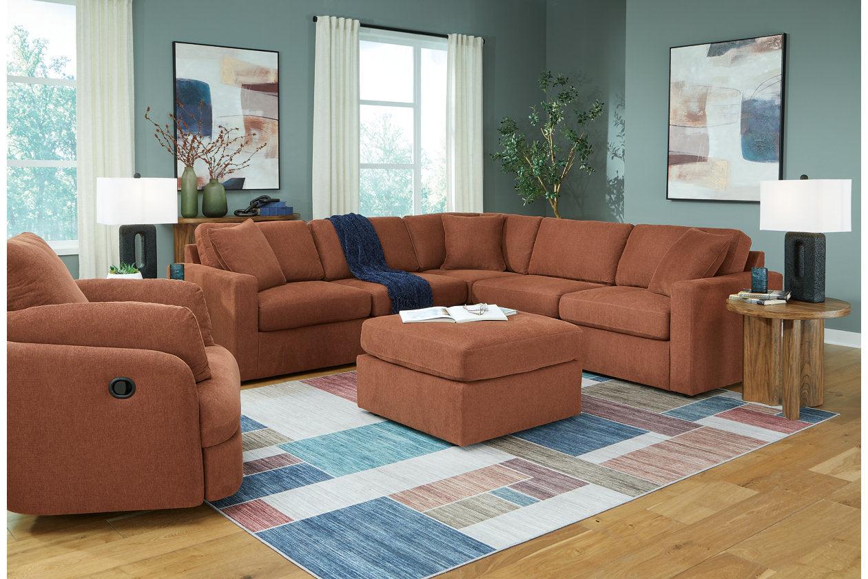 Modmax Spice 5-Piece Sectional and Swivel Glider Recliner - Image 22