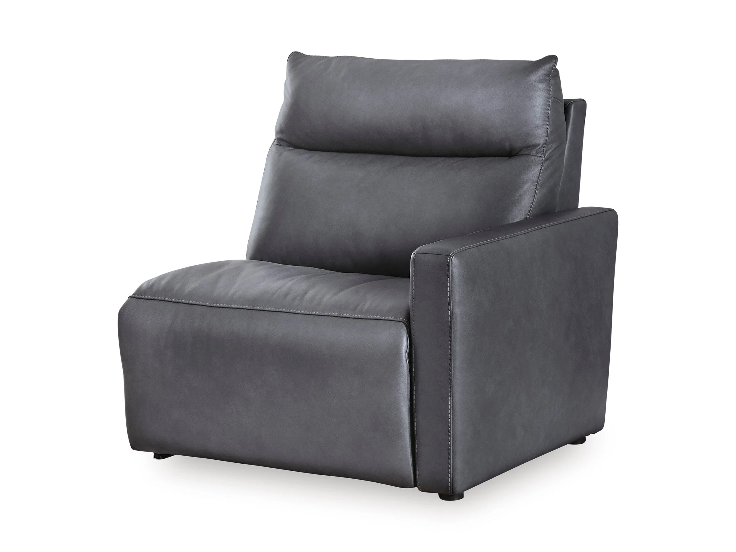ModZ Blue 2-Piece Power Reclining Sectional Loveseat - Image 5