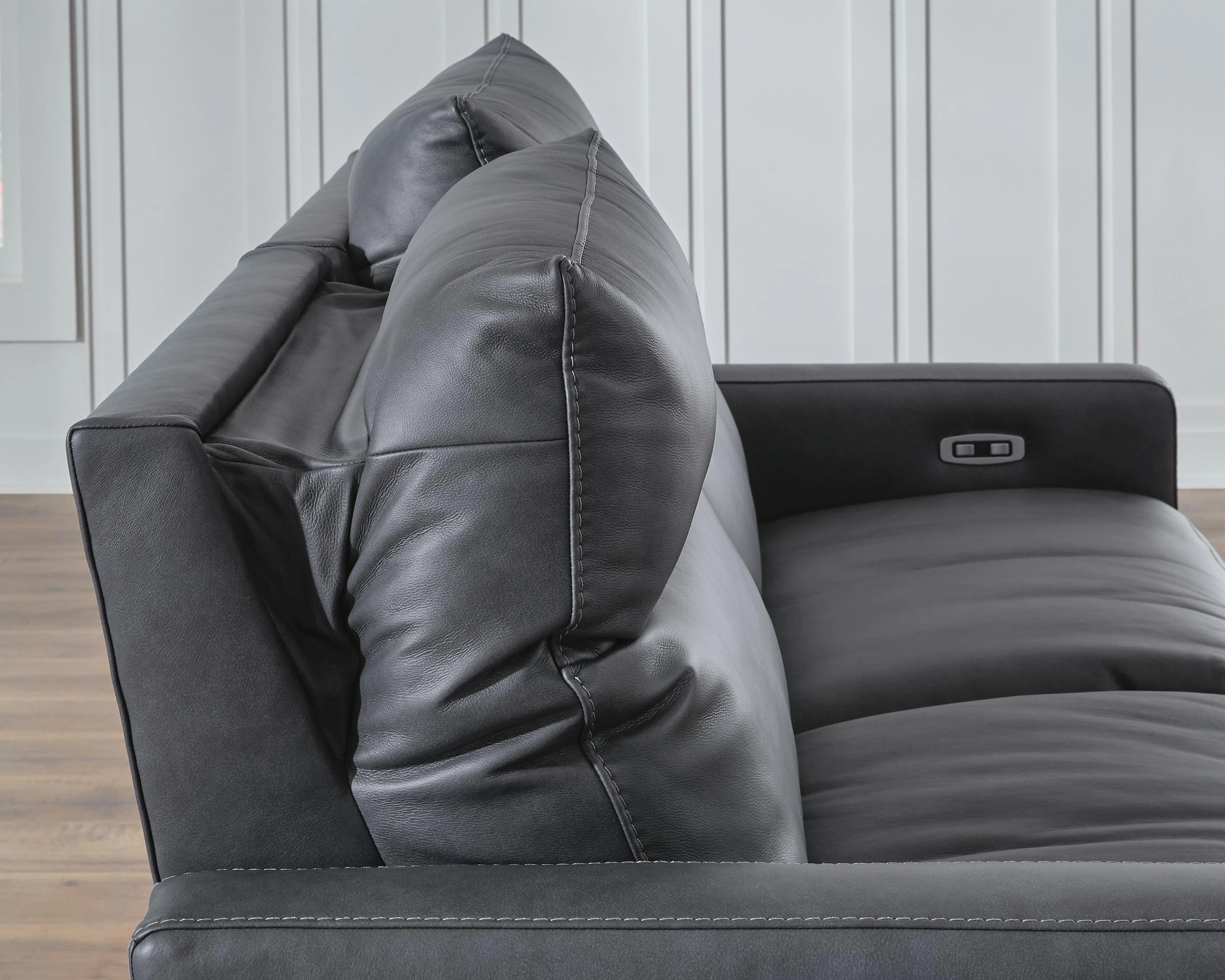 ModZ Blue 5-Piece Power Reclining Sectional - Image 4