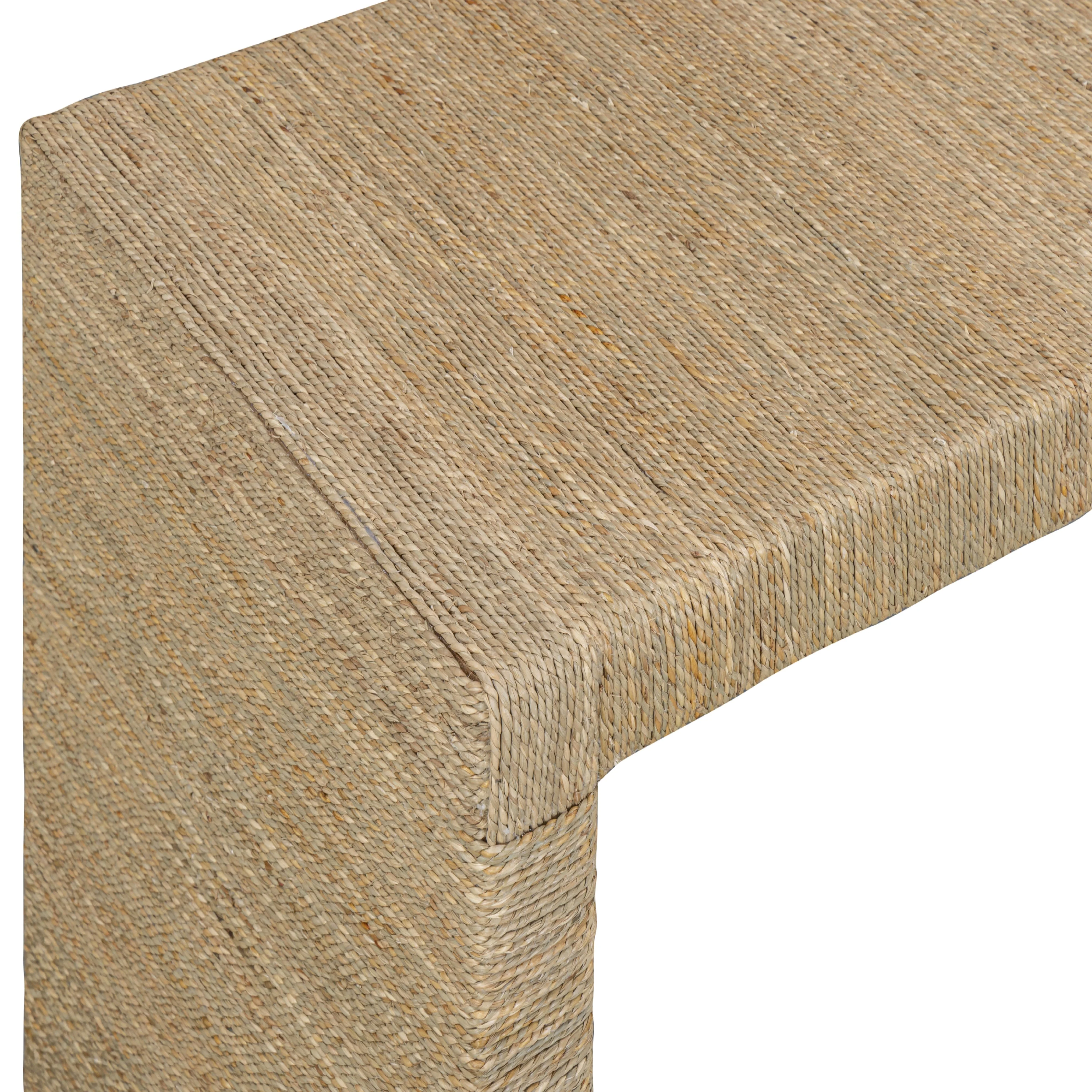 Mona 48" Natural Seagrass Console Table - Image 3