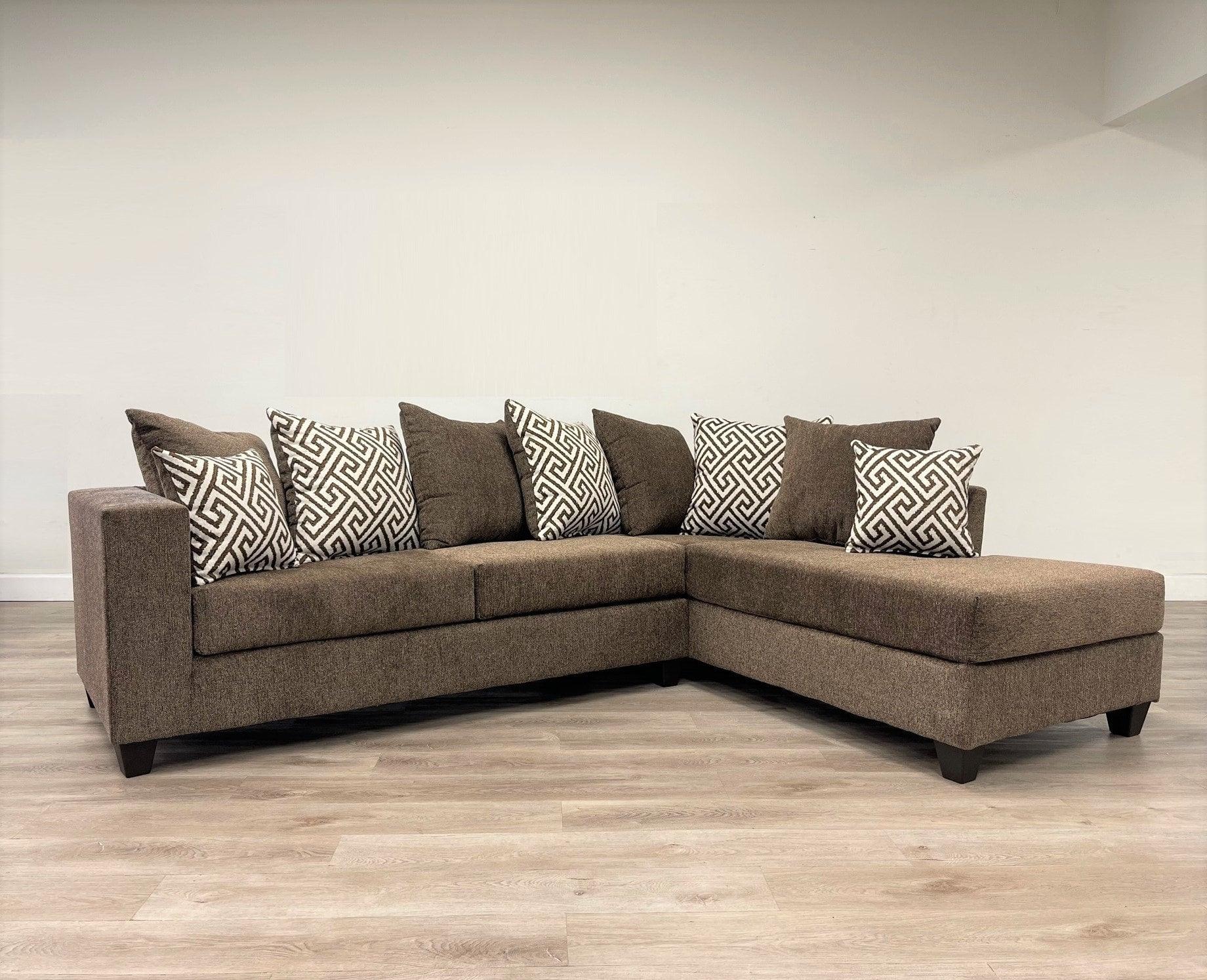 Monroe Mocha Right Arm Facing (RAF) Sectional