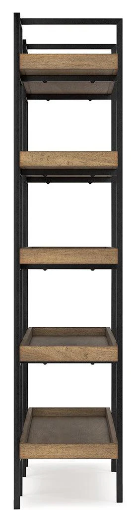Montia Light Brown 76" Bookcase - Image 7