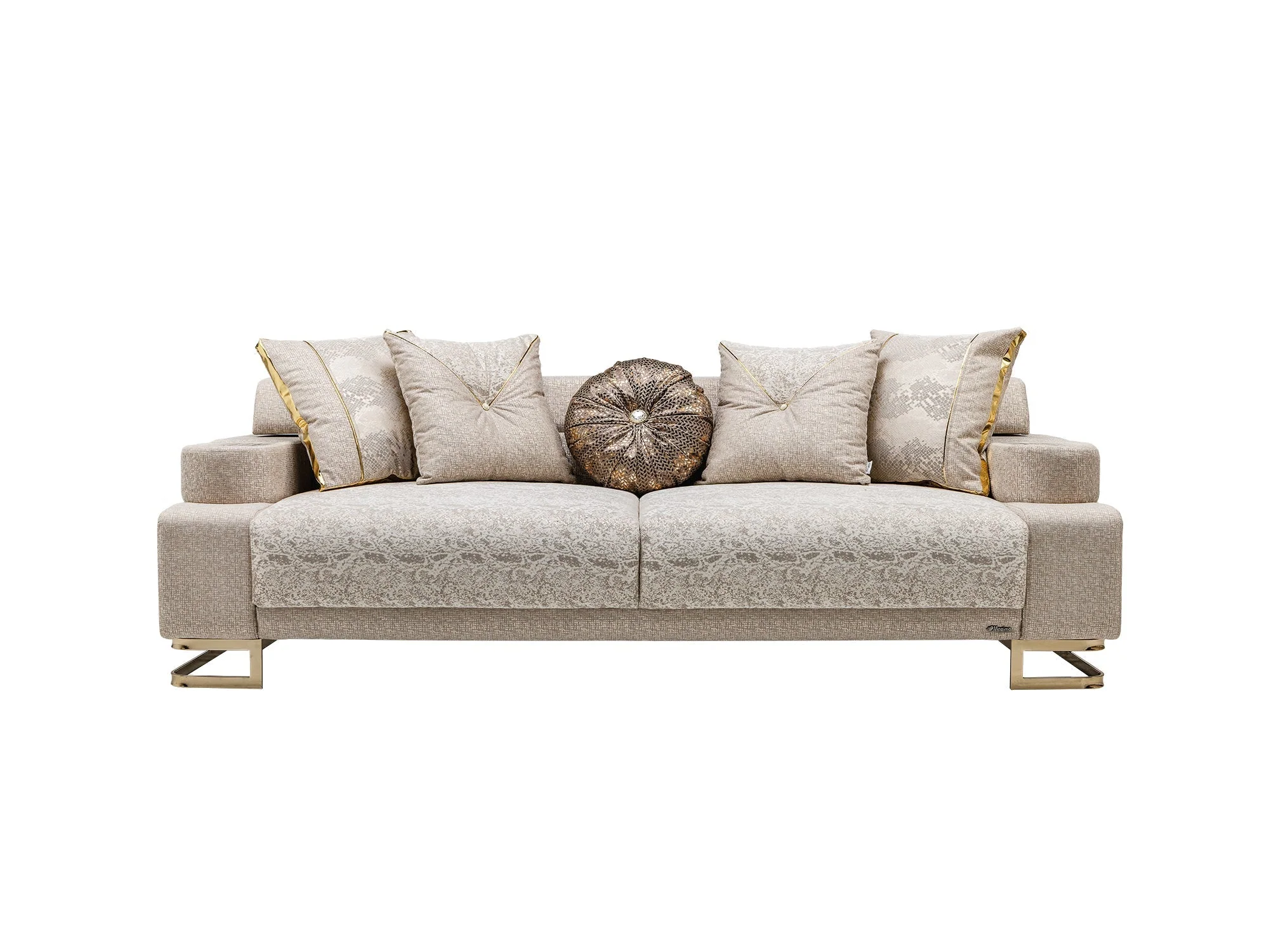 Monza Cream 3-pieces (Sofa & Loveseat & Chair) Living Room Set - Image 6