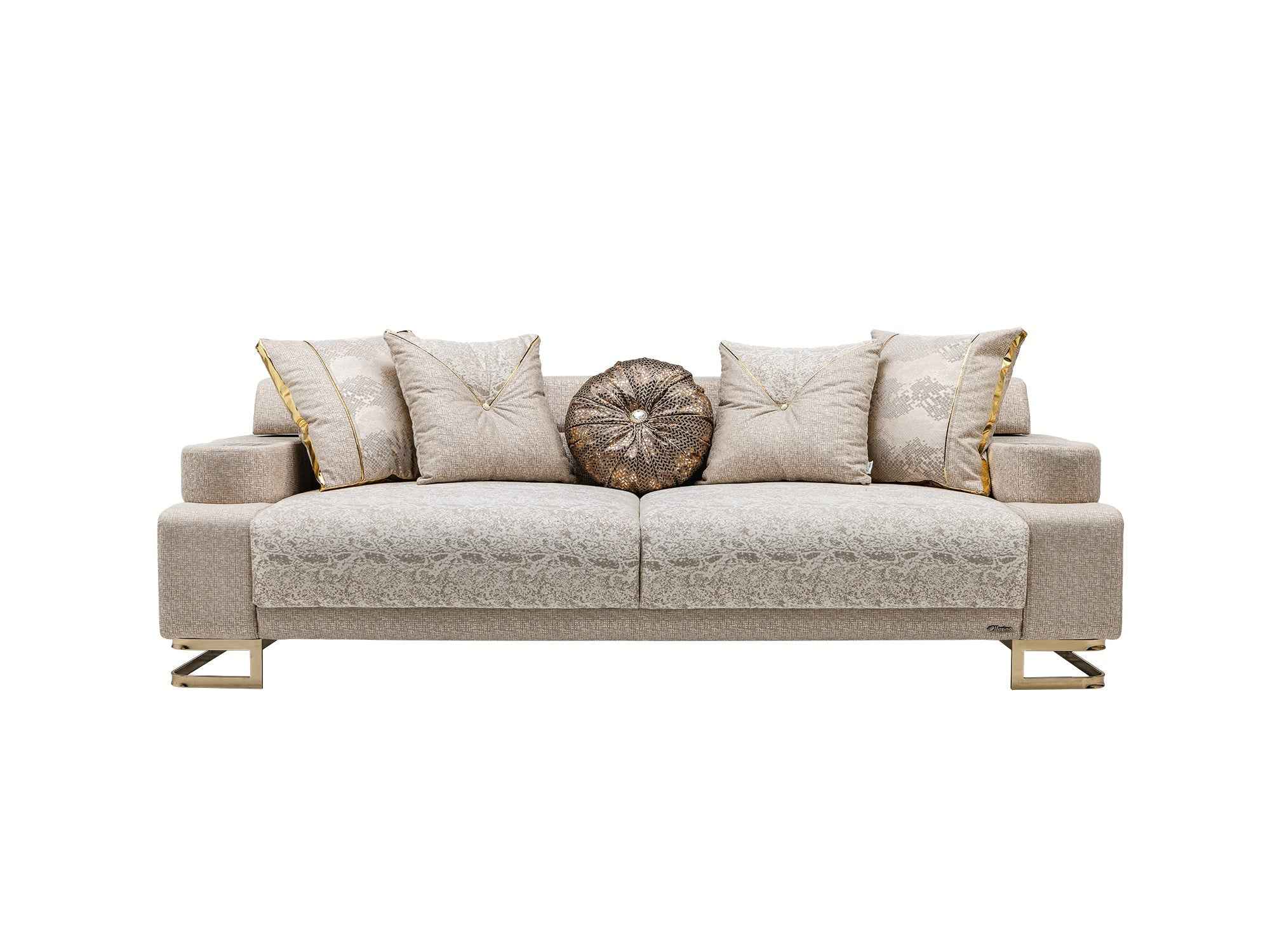 Monza Cream Convertible Sofa