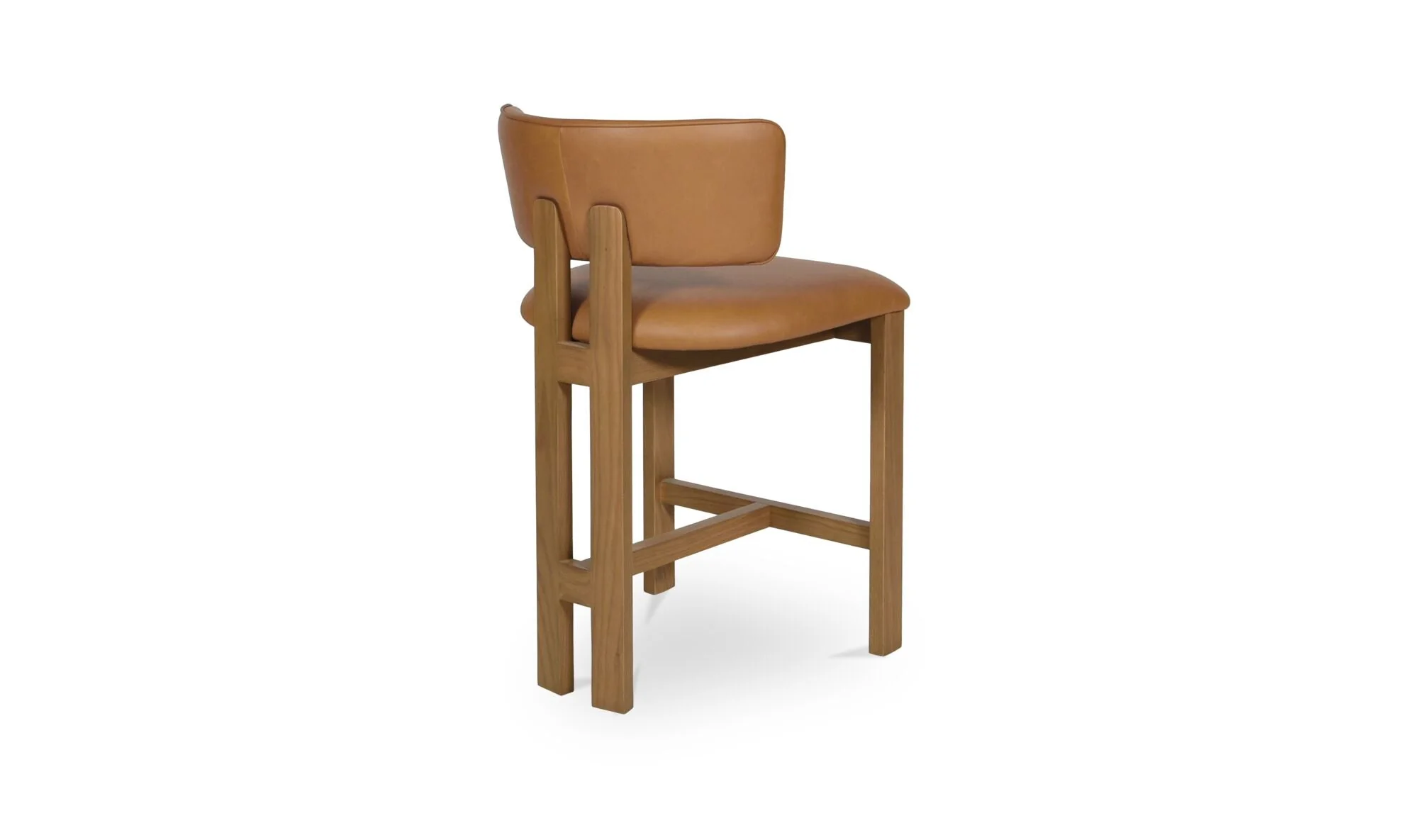Morel Counter Stool Brown Leather - Image 5
