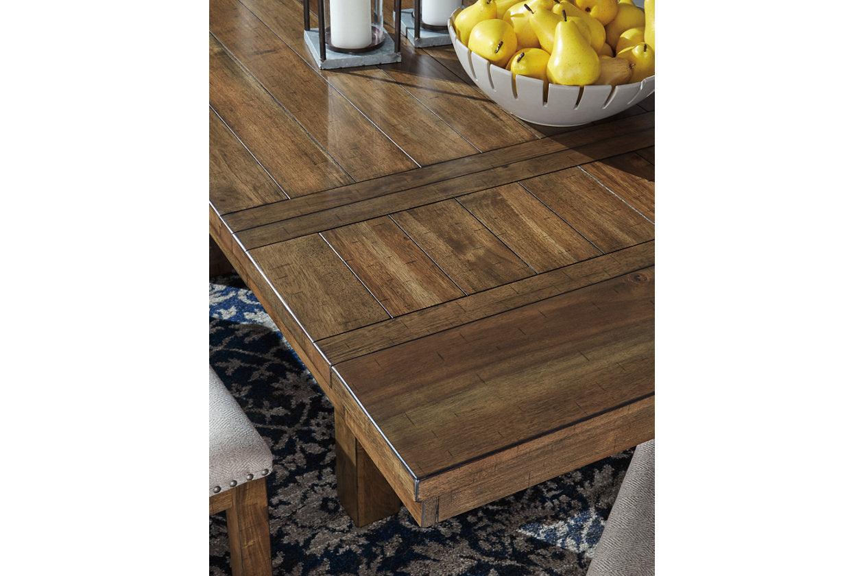 Moriville Grayish Brown Dining Extension Table - Image 5