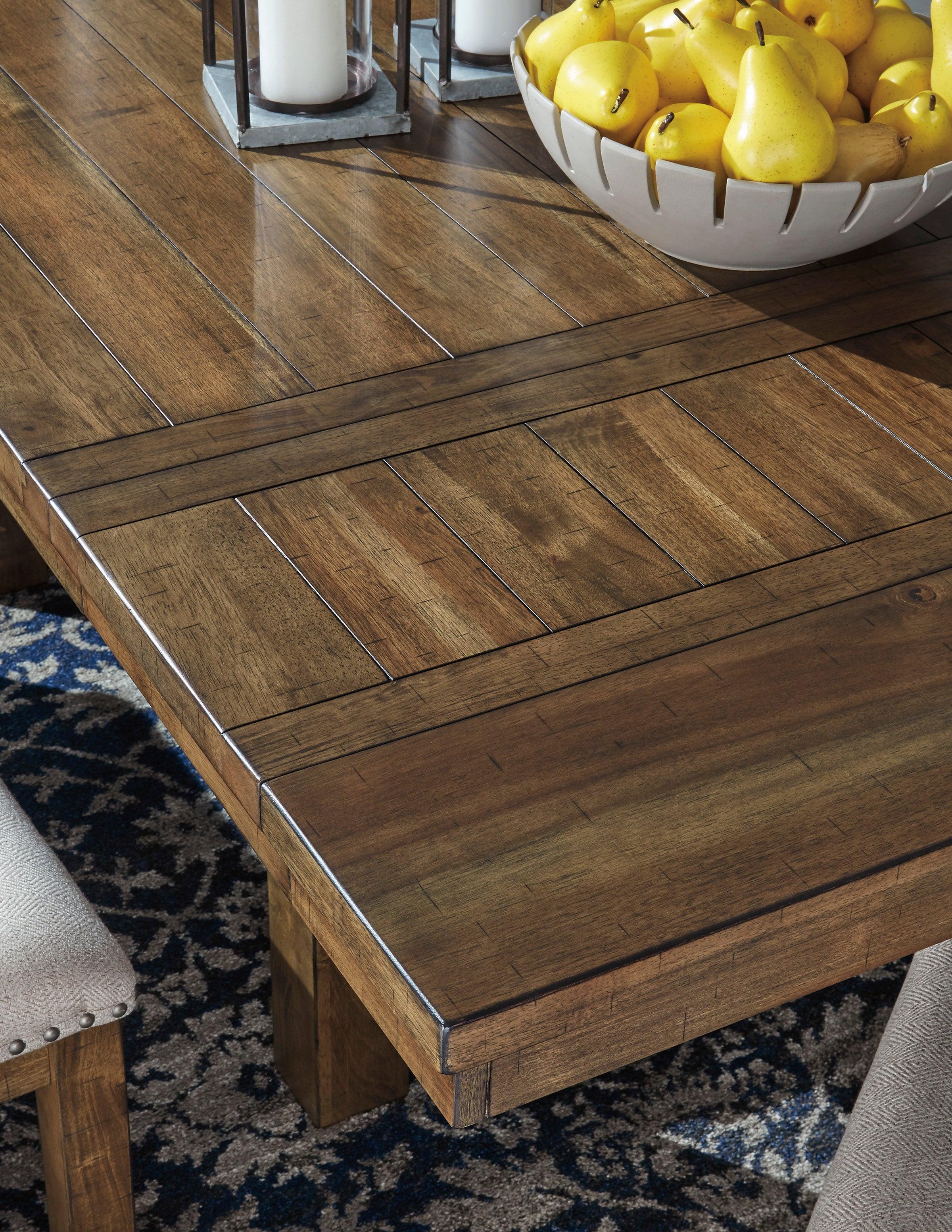 Moriville Grayish Brown Extendable Dining Set - Image 6