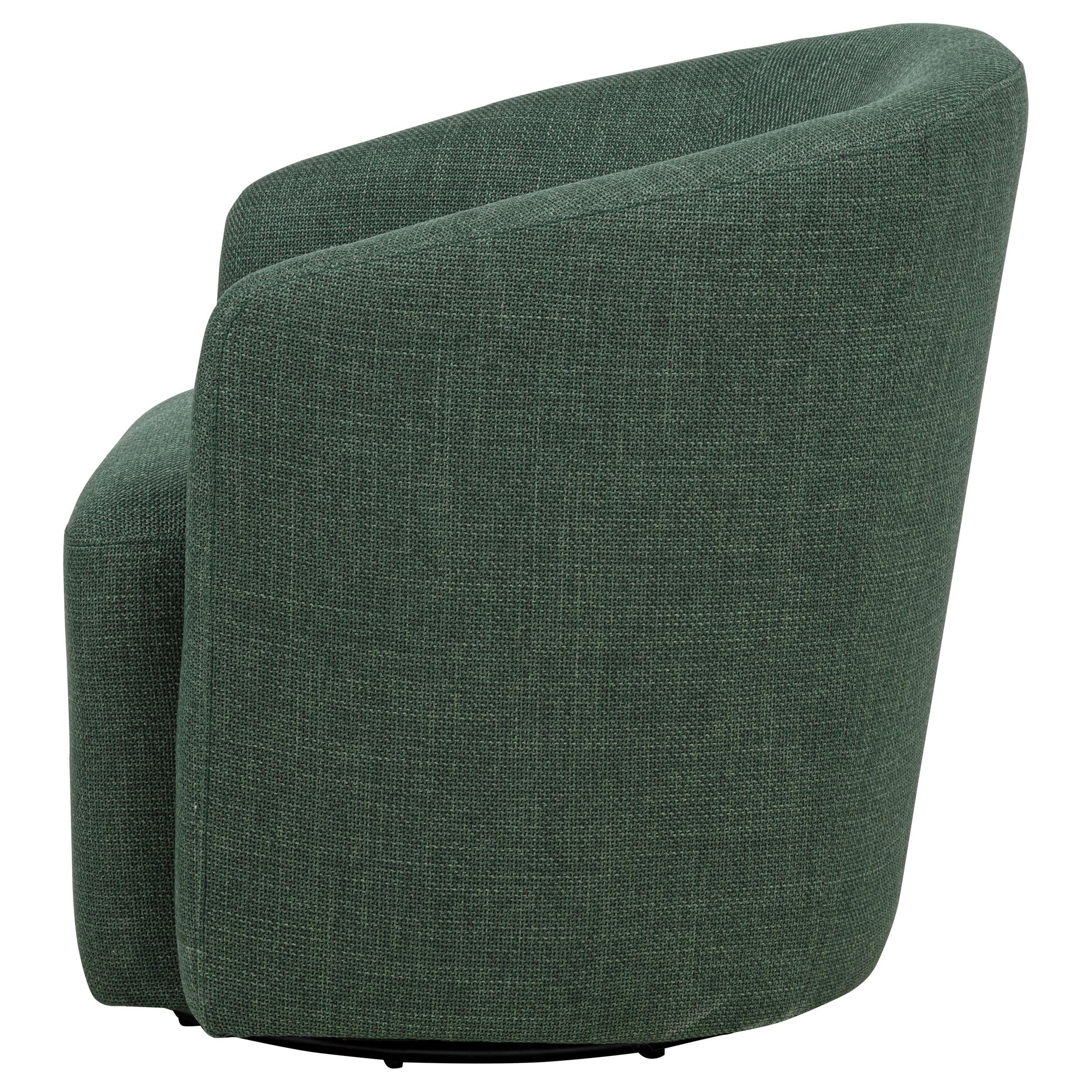 Mossbrook Green Upholstered Swivel Accent Chair - Image 5