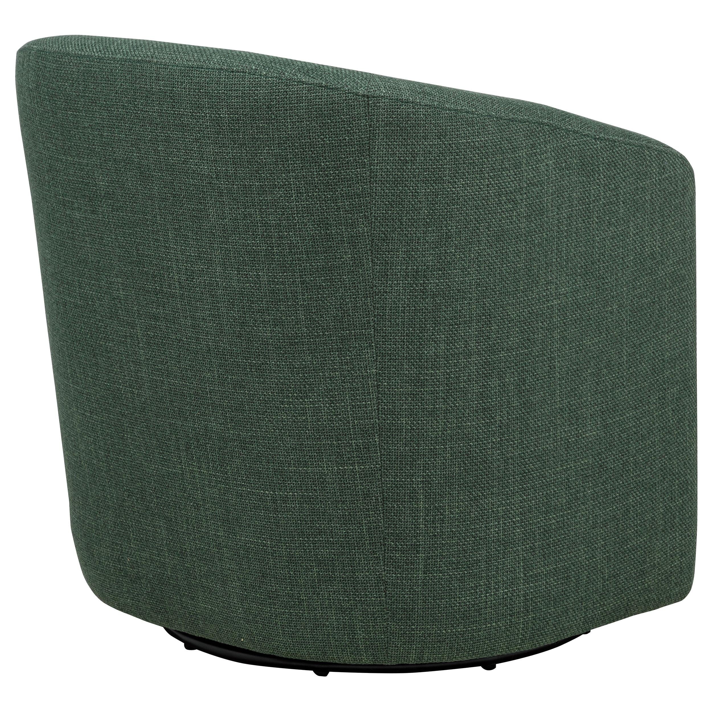 Mossbrook Green Upholstered Swivel Accent Chair - Image 7