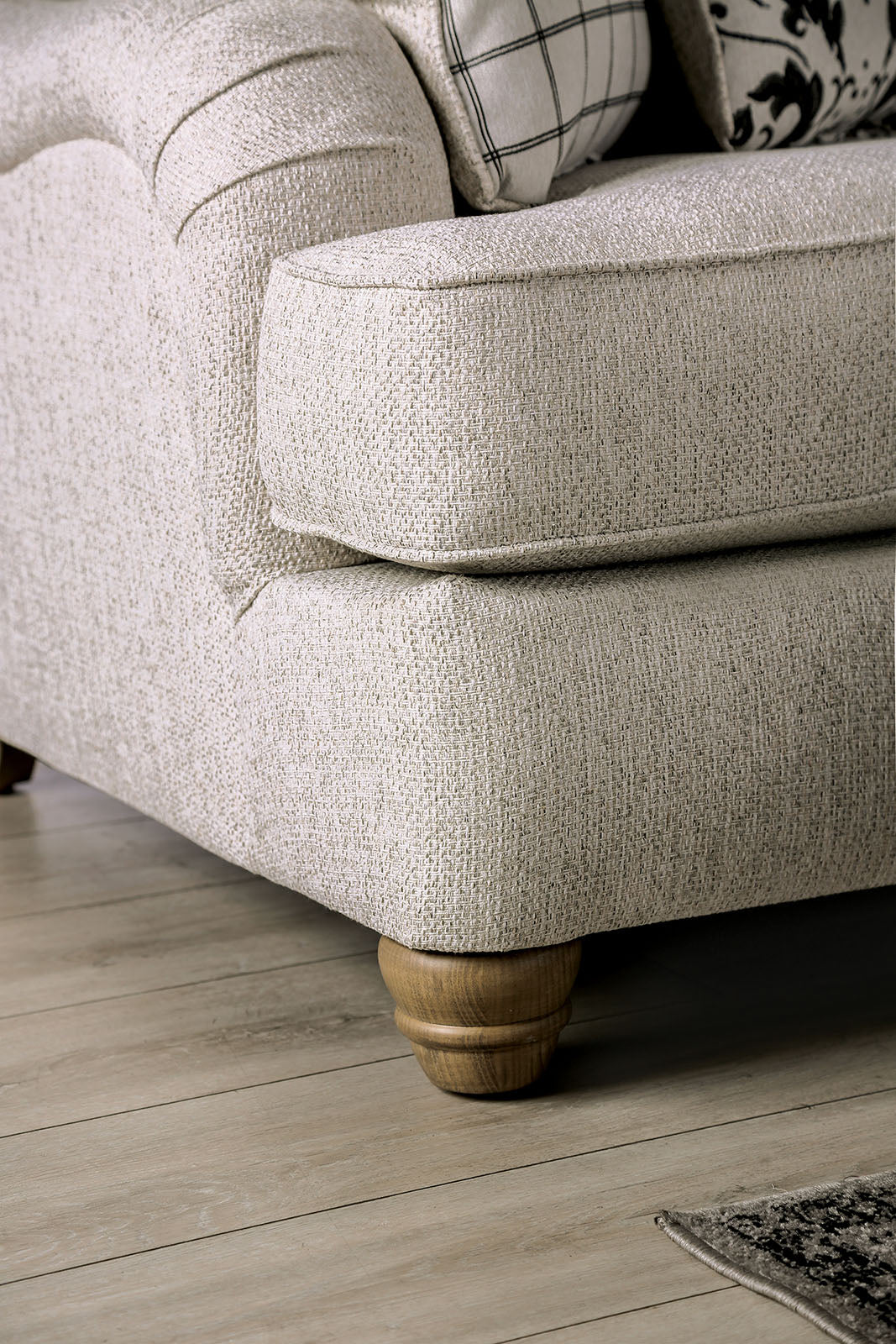 Mossley Ivory Sofa & Loveseat - Image 5