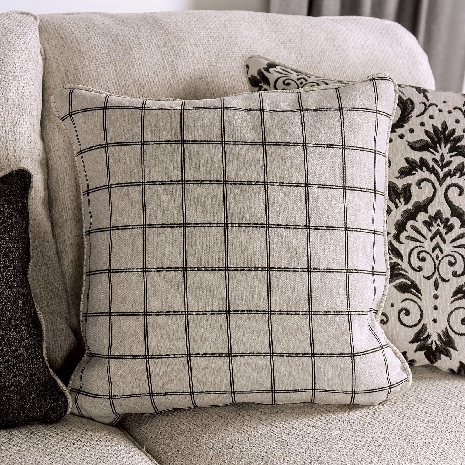 Mossley Ivory Sofa & Loveseat - Image 8
