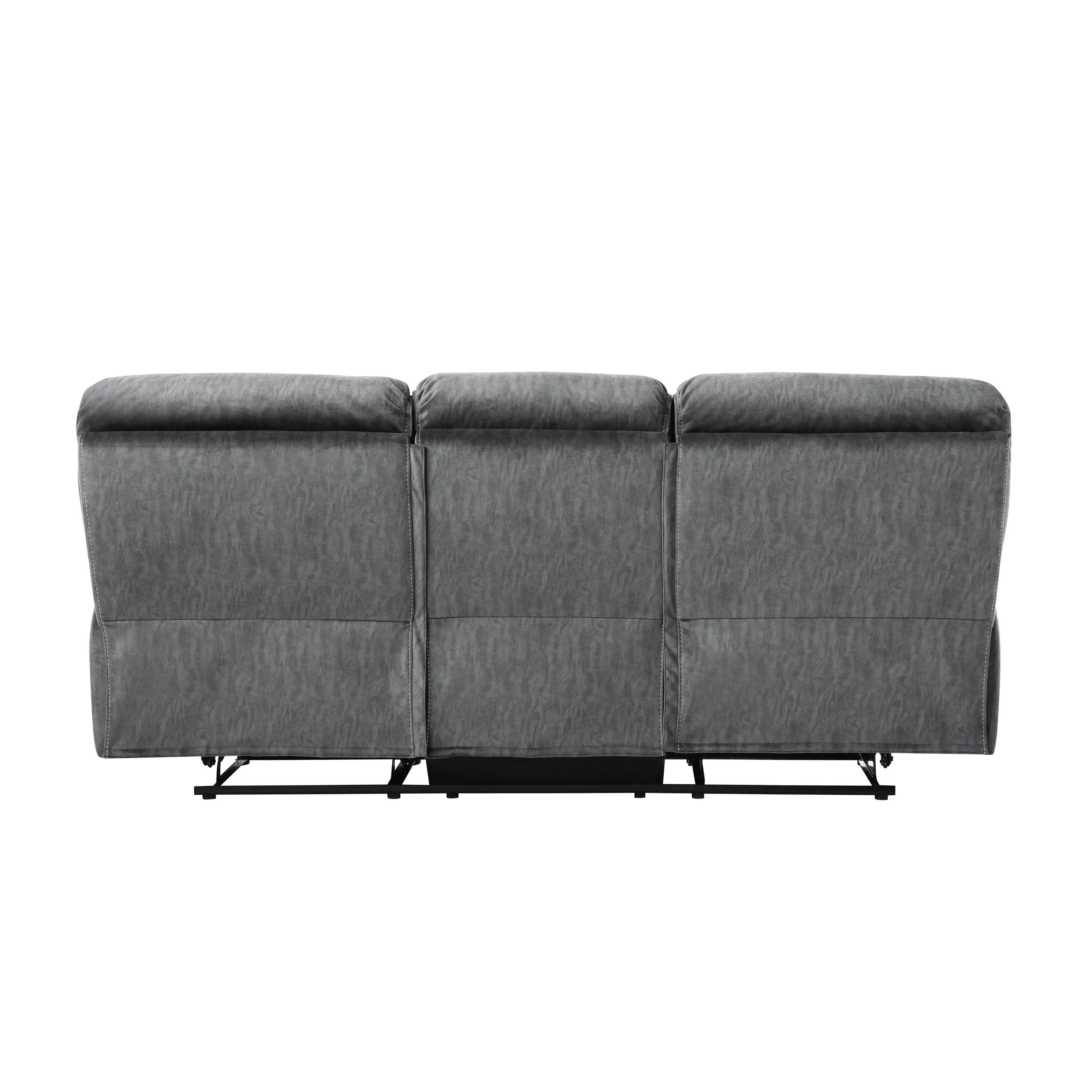 Muirfield Gray Double Reclining Sofa - Image 5